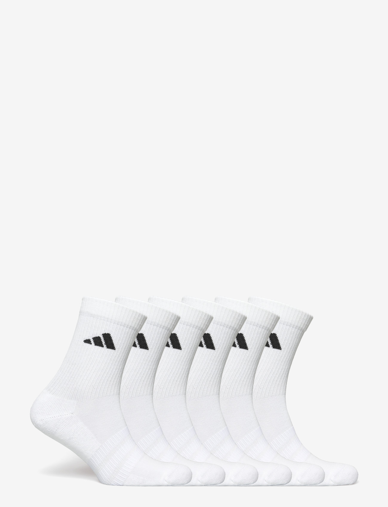 adidas Performance - C ESS CRW 6PP - sportstrømper - white/white/black - 4