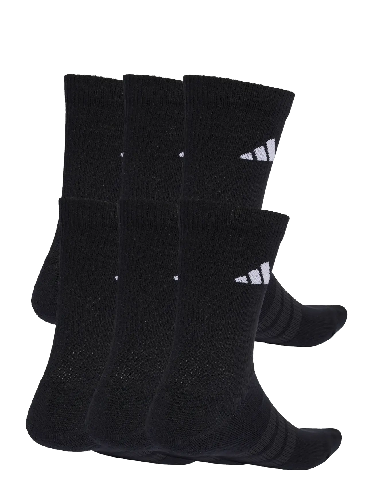 adidas Performance - C ESS CRW 6PP - sportstrømper - black/black/white - 1