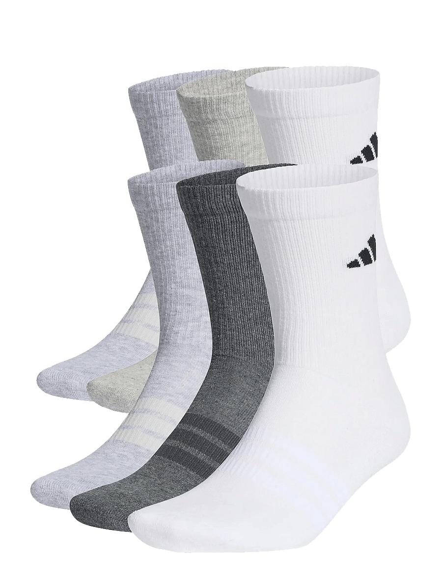 adidas Performance - C ESS CRW 6PP - strümpfe - white/lgreyh/mgreyh/d - 1