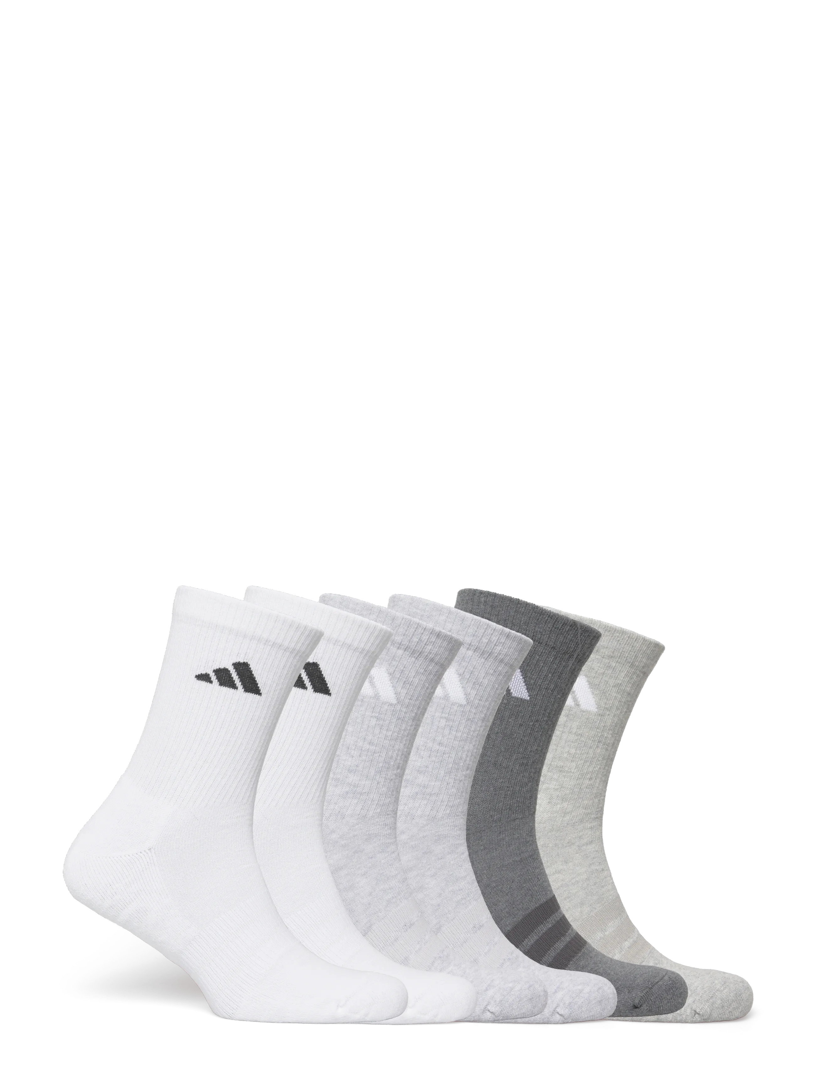 adidas Performance - C ESS CRW 6PP - strümpfe - white/lgreyh/mgreyh/d - 4
