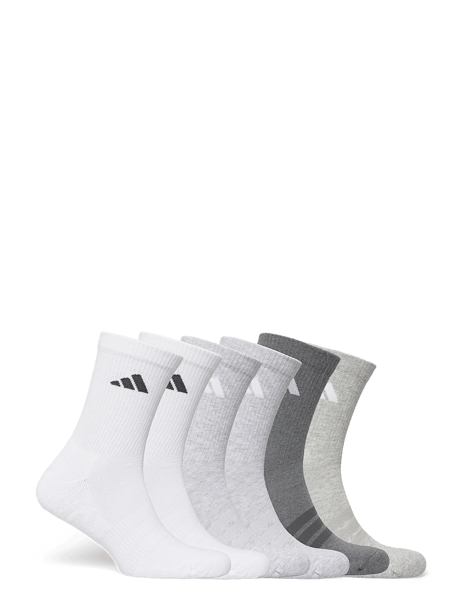 adidas Performance - C ESS CRW 6PP - strümpfe - white/lgreyh/mgreyh/d - 4