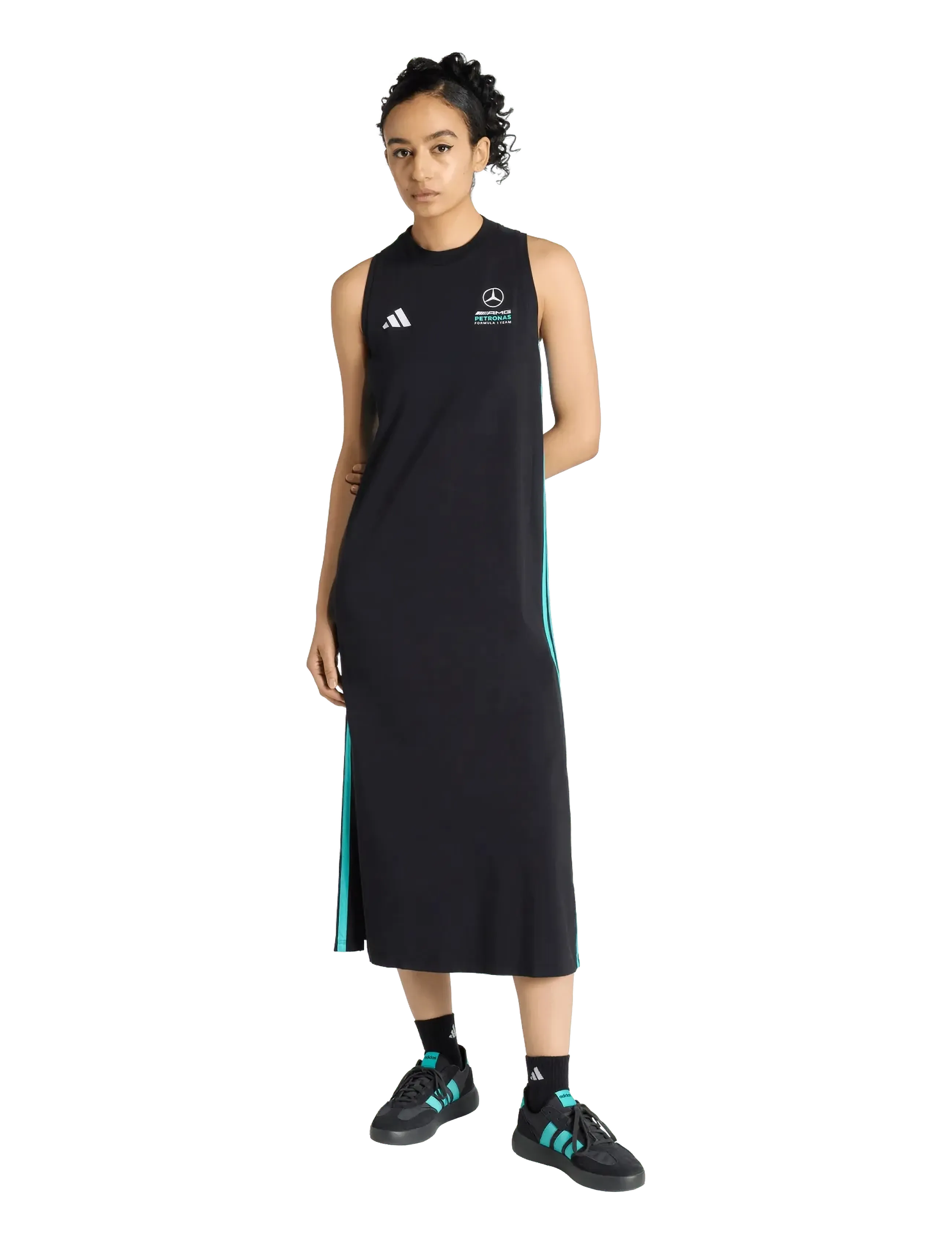 adidas Performance MER DNA DRESS W - adidas Performance - BLACK/SEMIRU / black