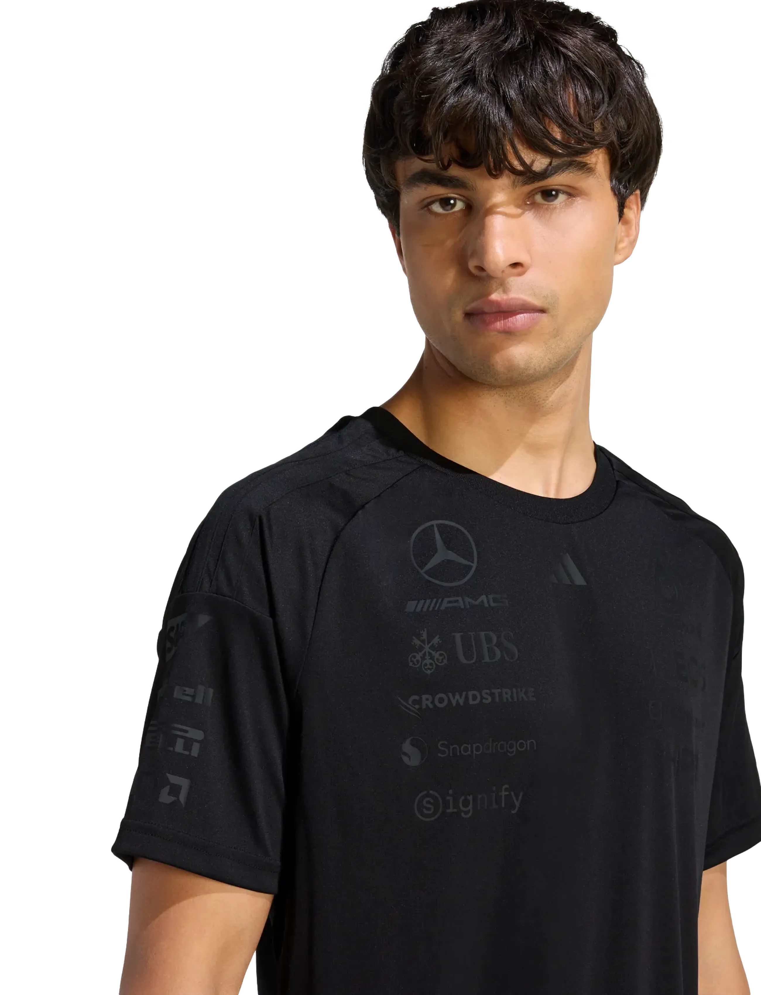 adidas Performance - MER LOT DRJSY M - oberteile & t-shirts - black - 3