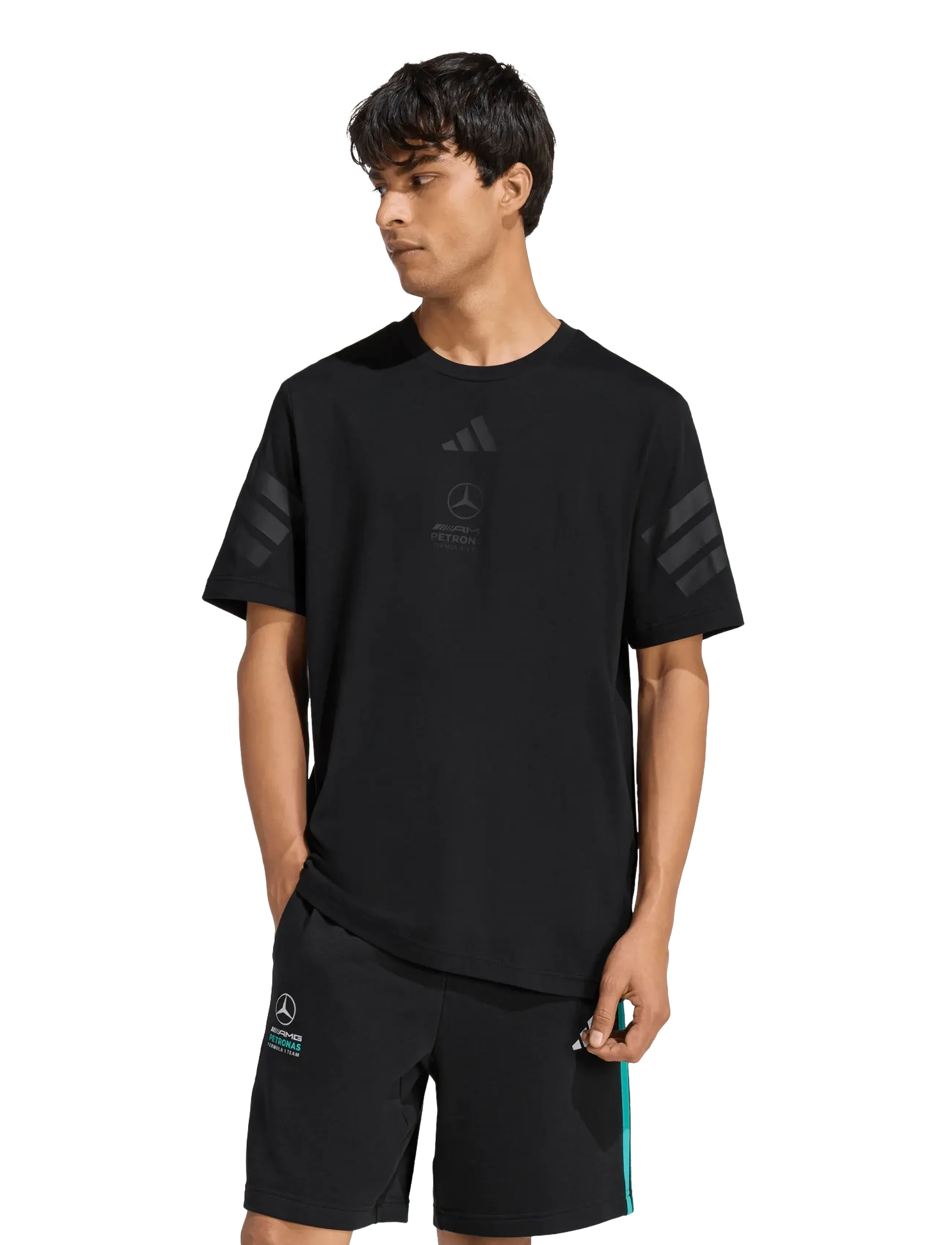 adidas Performance - MER LOT TEE M - topi un t-krekli - black - 2