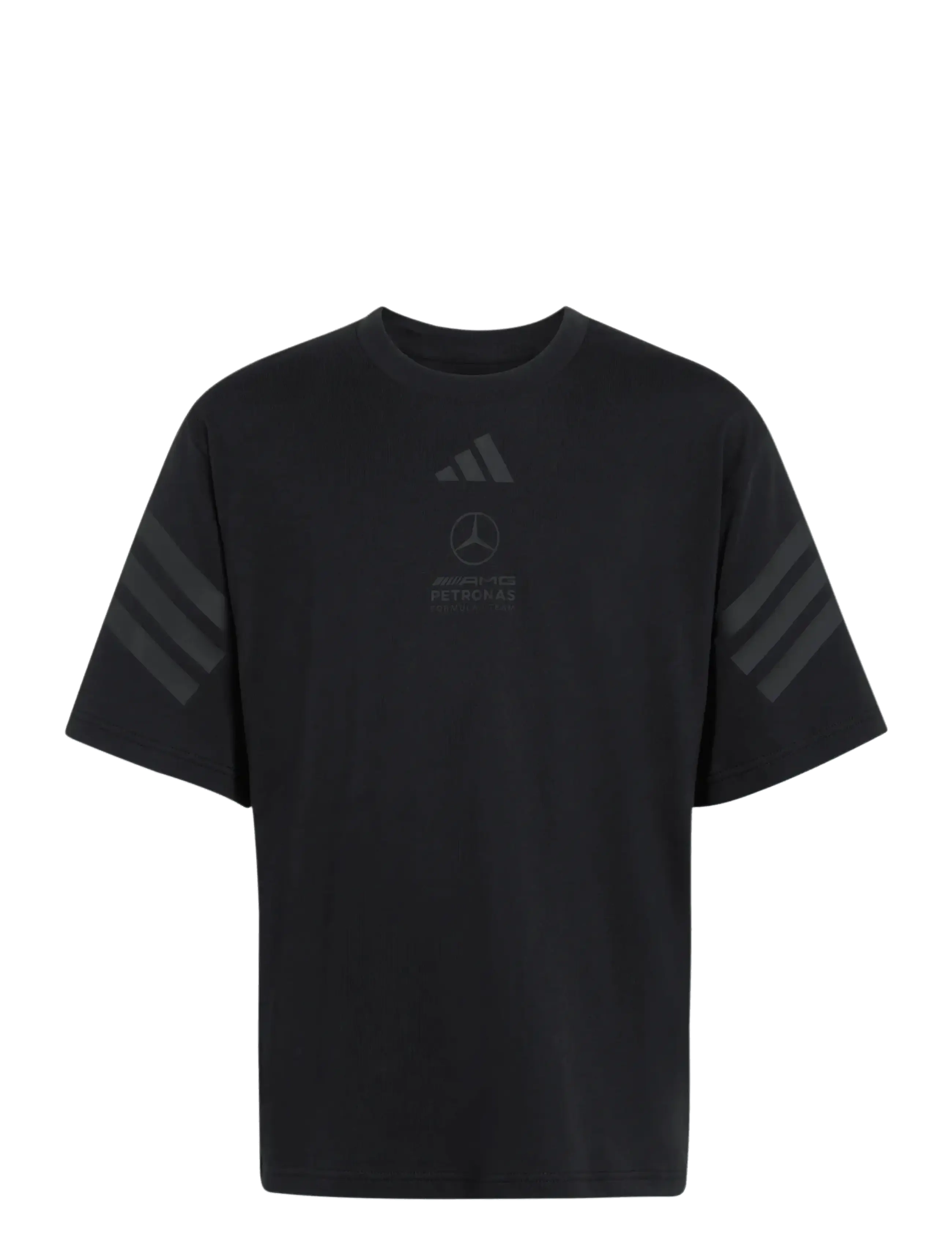 adidas Performance MER LOT TEE Y - Oberteile - BLACK / black