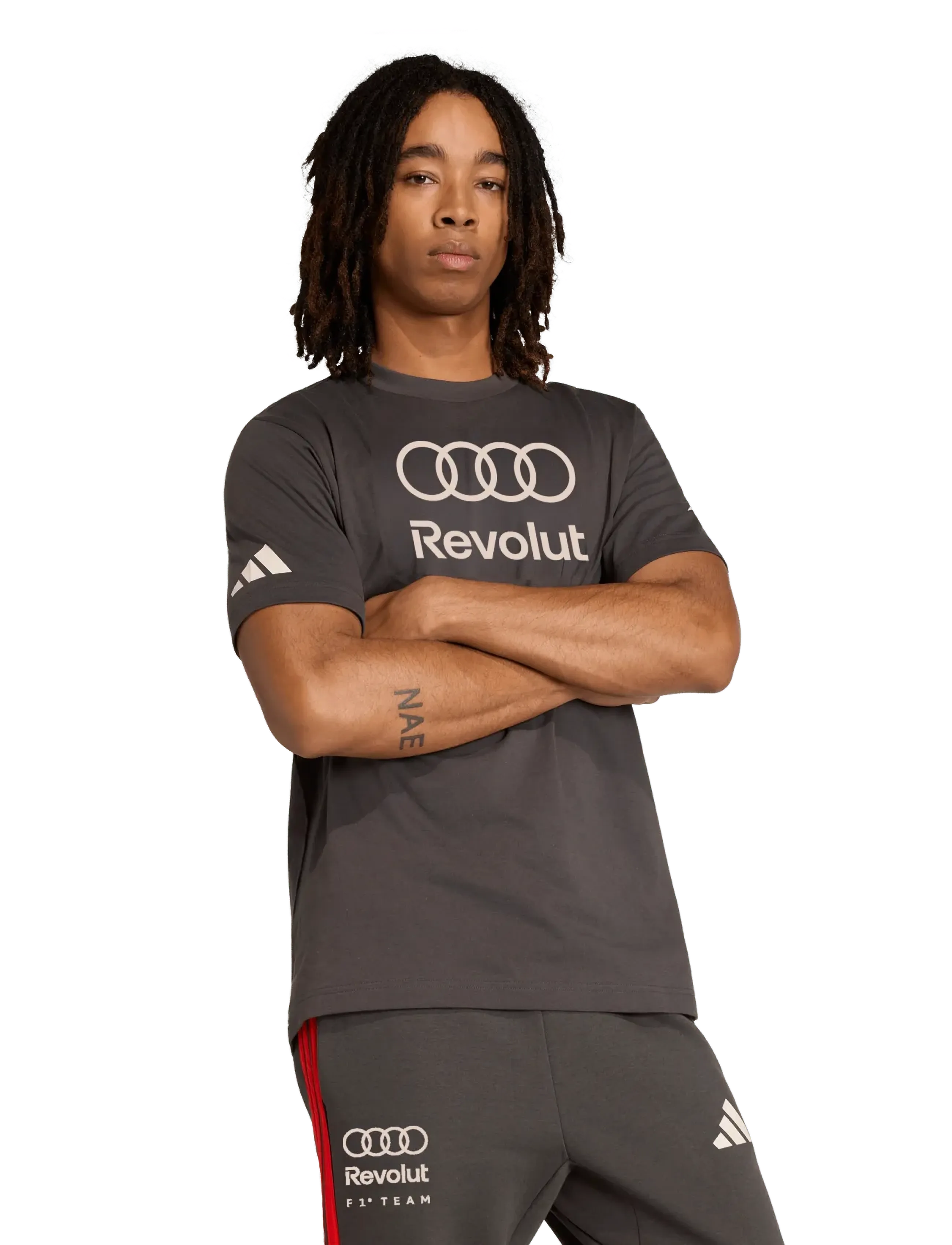 adidas Performance Audi Revolut F1 Team Dna Gftee M, Sport Oberteile, Schwarz - T-shirts, Männerswear