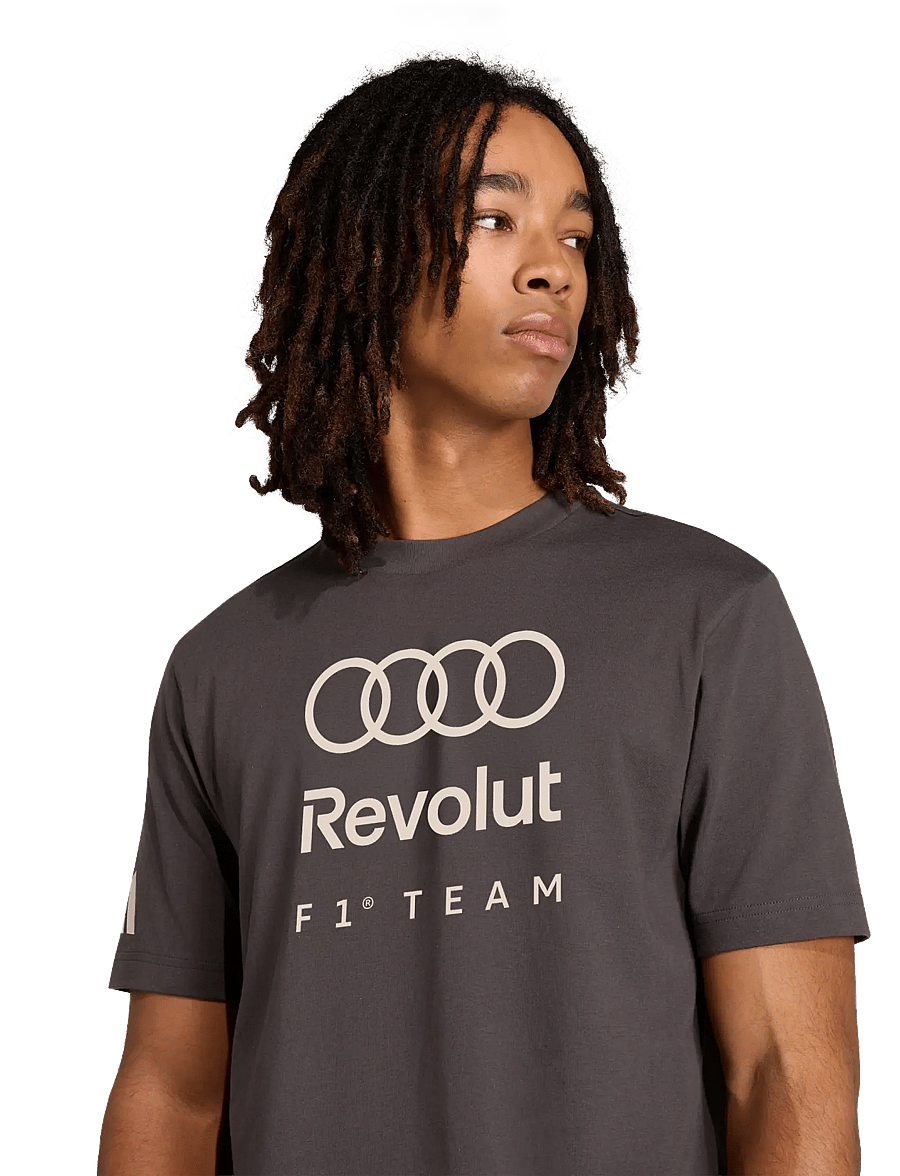 adidas Performance - Audi Revolut F1 Team DNA GFTEE M - tops & t-shirts - utiblk - 4