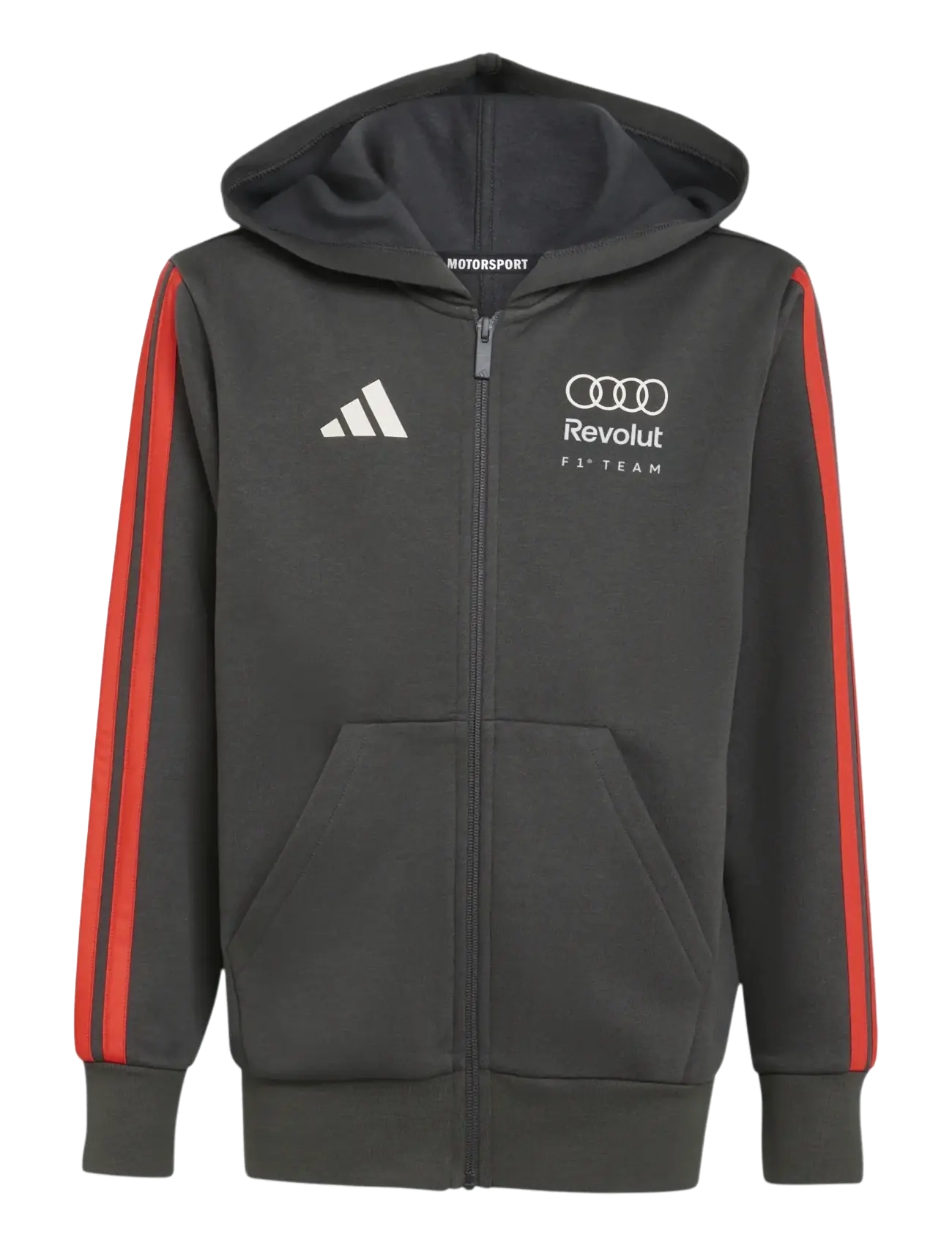 adidas Performance AU DNA FZ HD Y - Kläder - UTIBLK / grey