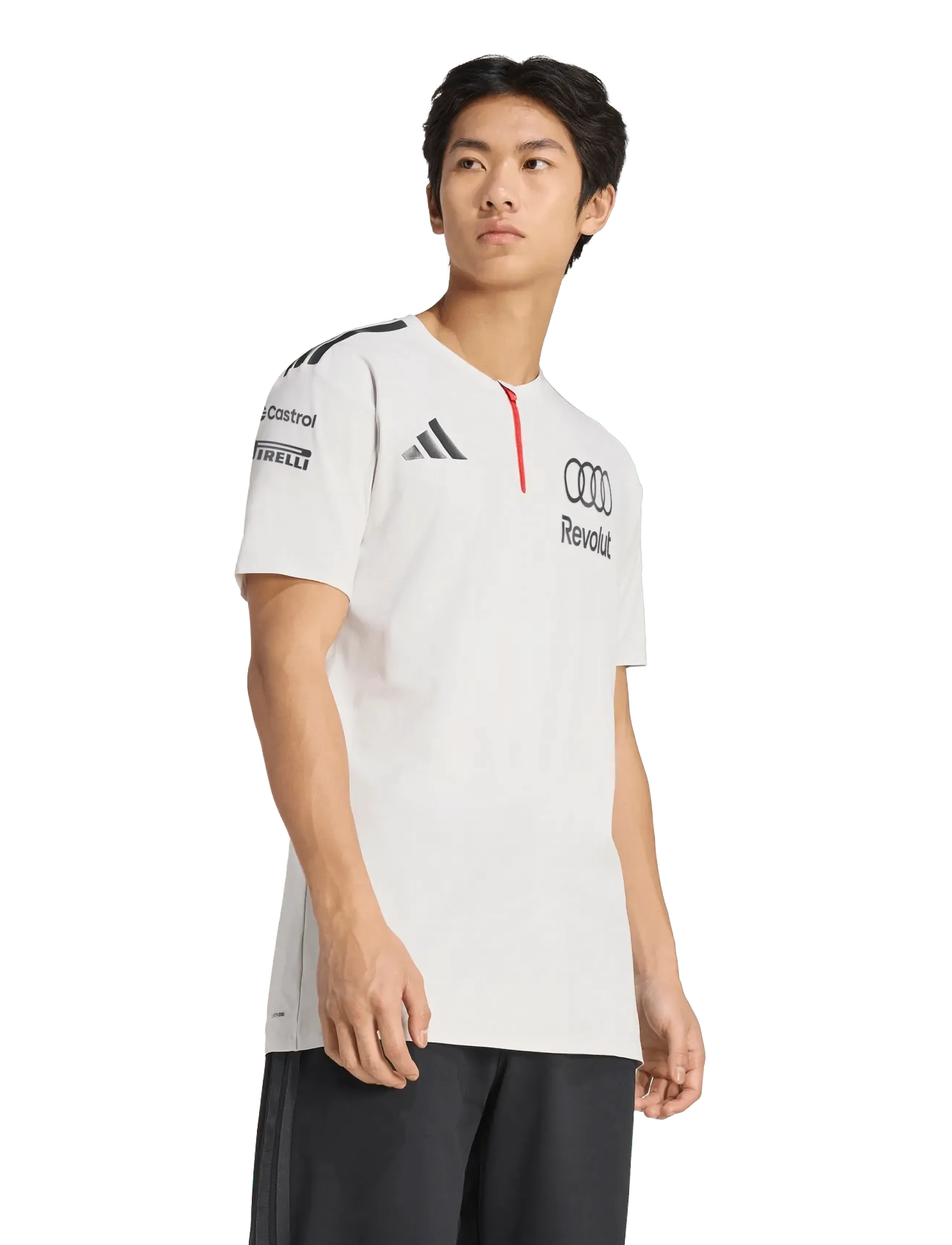 adidas Performance AU EN POL SS M - T-shirts - CHAPEA/IRONMT / white