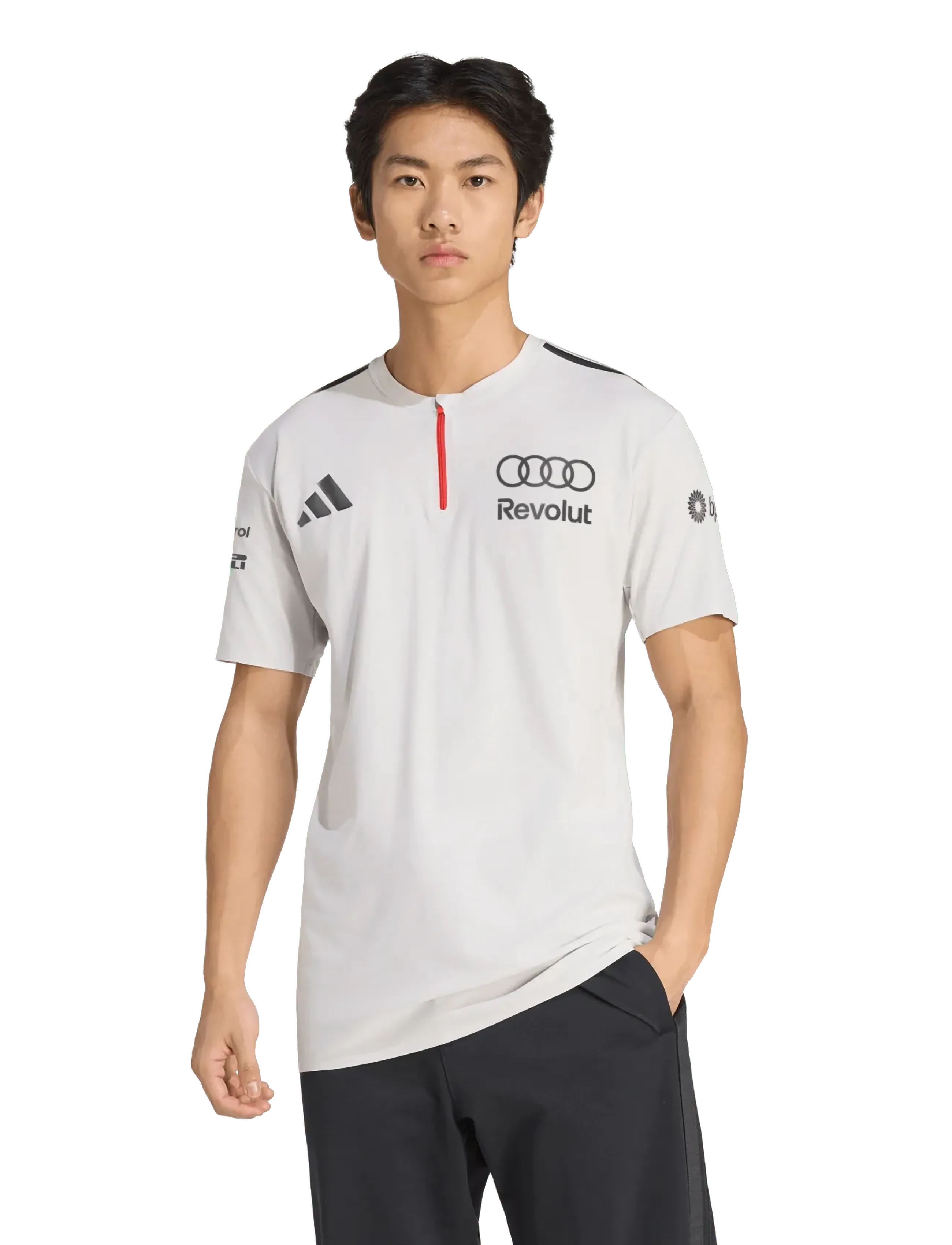 adidas Performance - AU EN POL SS M - oberteile & t-shirts - chapea/ironmt - 2