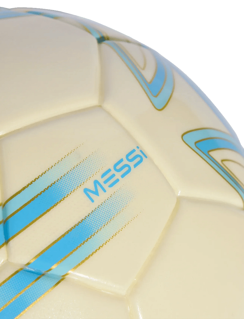 adidas Performance - MESSI MINI - fótboltar - ivory/seblbu/iceblu - 3