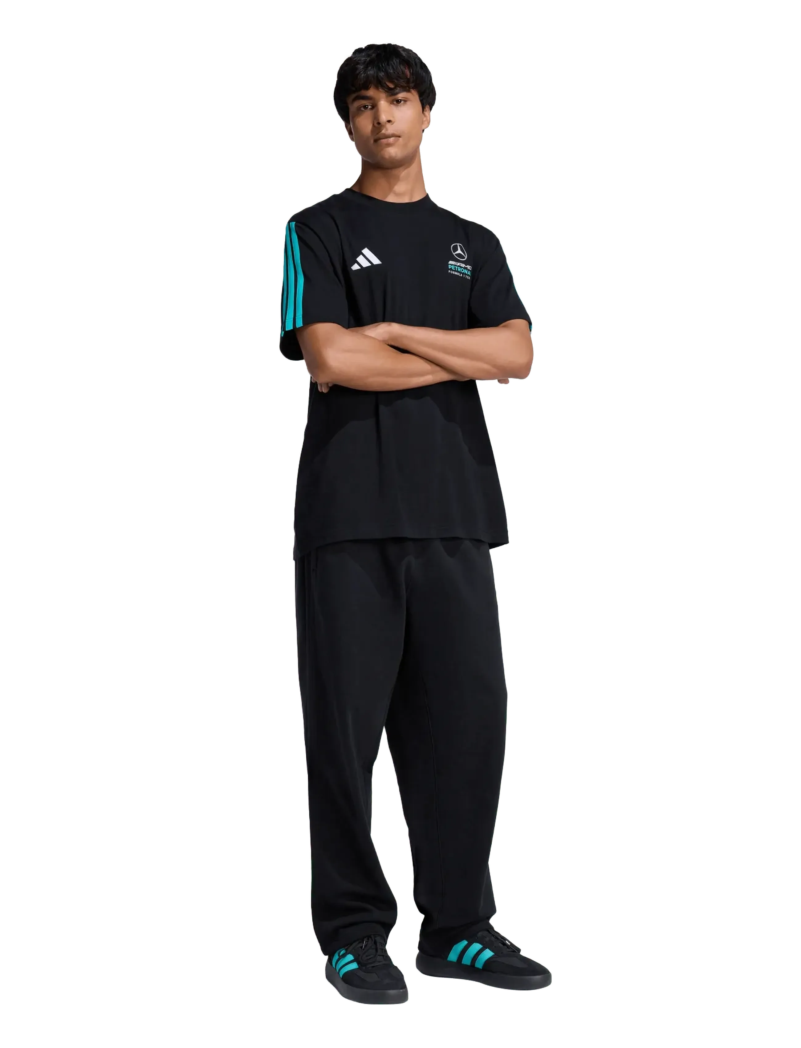 adidas Performance MER DNA TEE M - Shirts - BLACK/SEMIRU / black