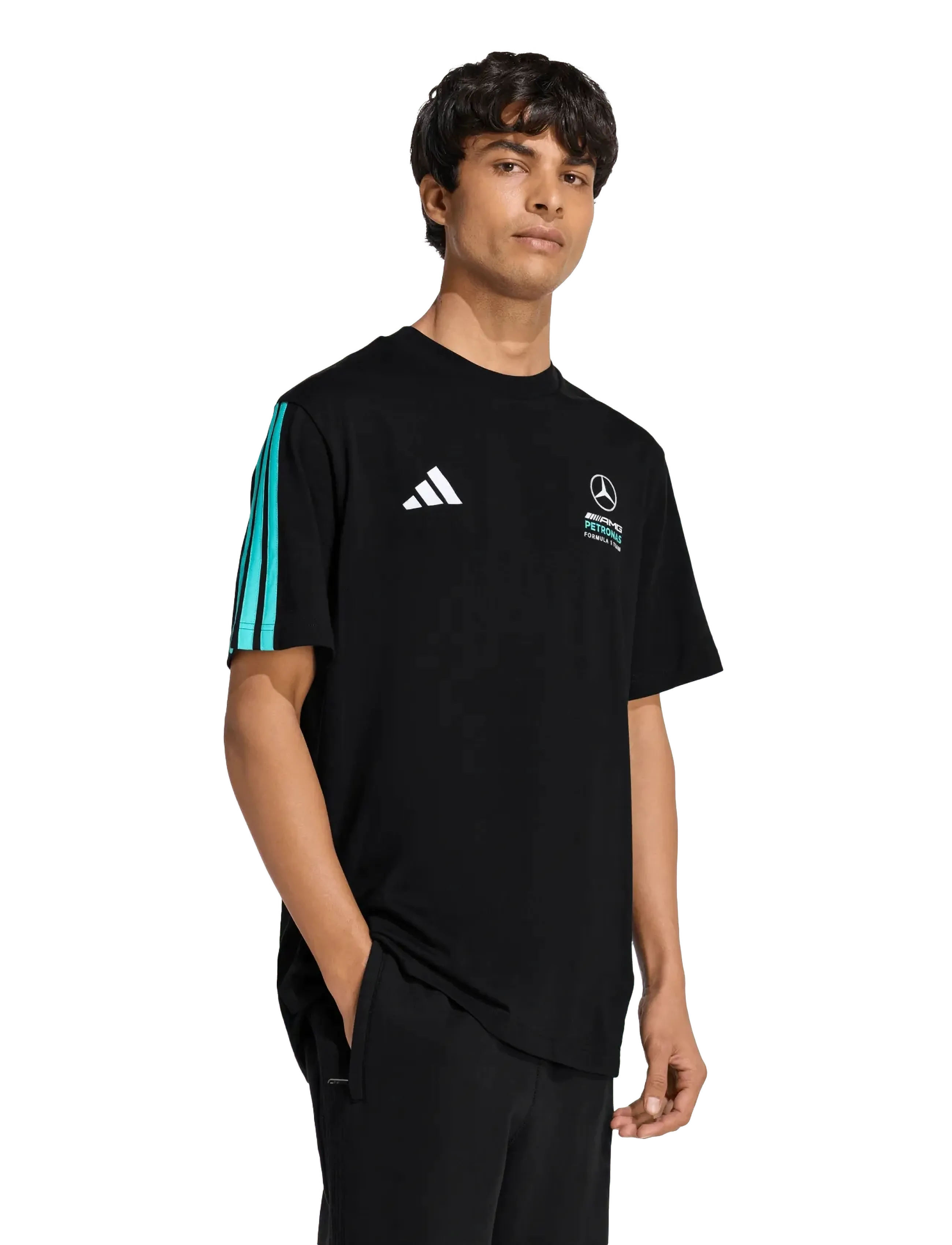 adidas Performance - MER DNA TEE M - t-shirts - black/semiru - 2