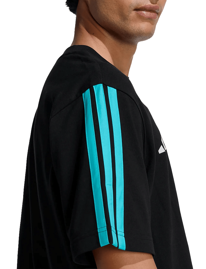 adidas Performance - MER DNA TEE M - tops & t-shirts - black/semiru - 4