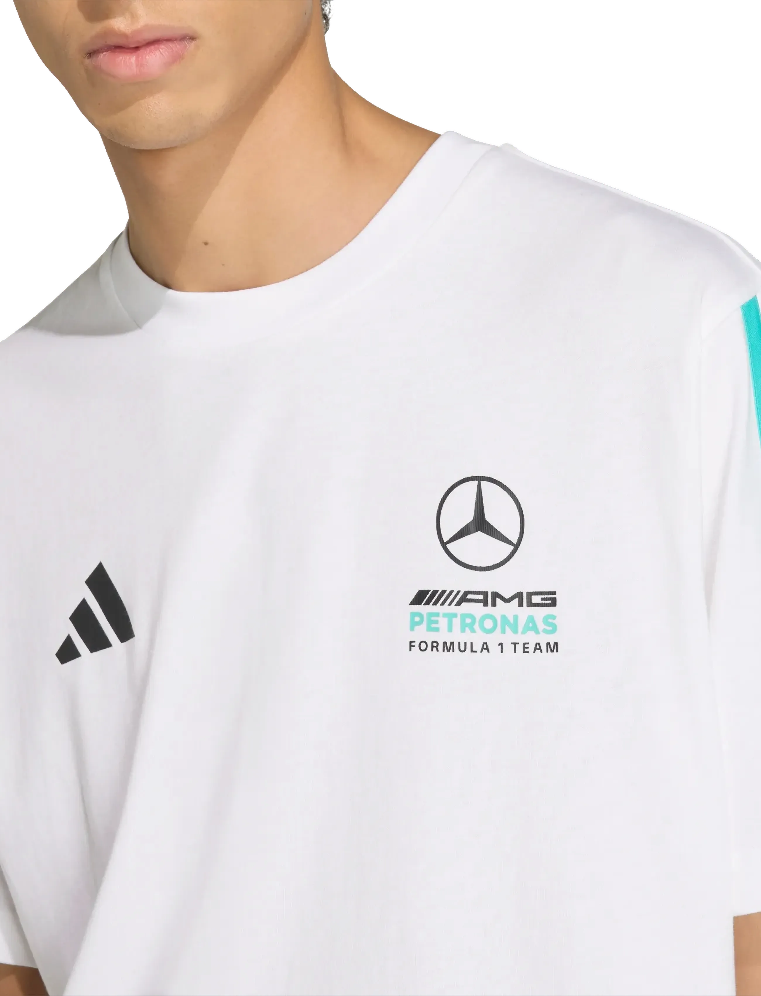 adidas Performance - MER DNA TEE M - t-shirts - white/semiru - 3