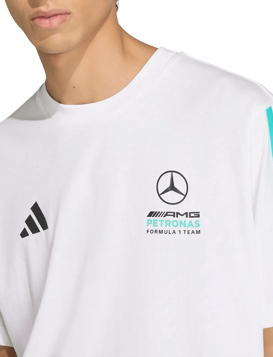 adidas Performance - MER DNA TEE M - t-shirts - white/semiru - 3
