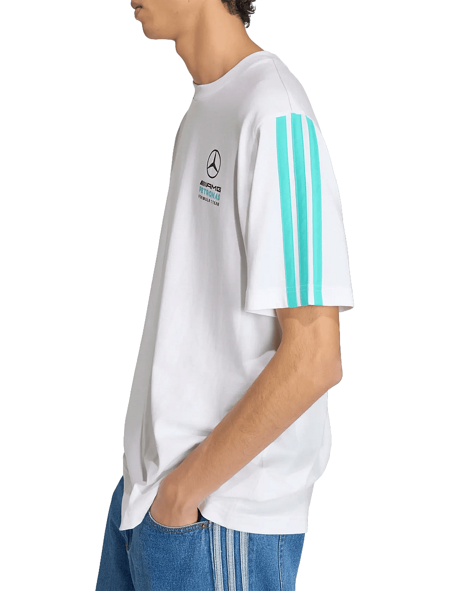 adidas Performance - MER DNA TEE M - t-shirts - white/semiru - 4