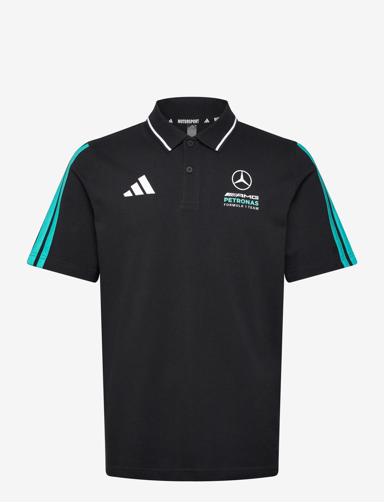 adidas Performance - MER DNA POLO M - oberteile & t-shirts - black/semiru - 0