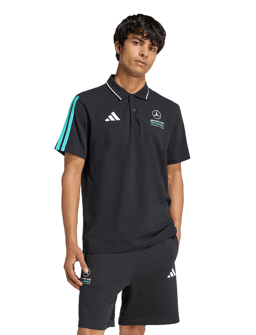 adidas Performance - MER DNA POLO M - oberteile & t-shirts - black/semiru - 3