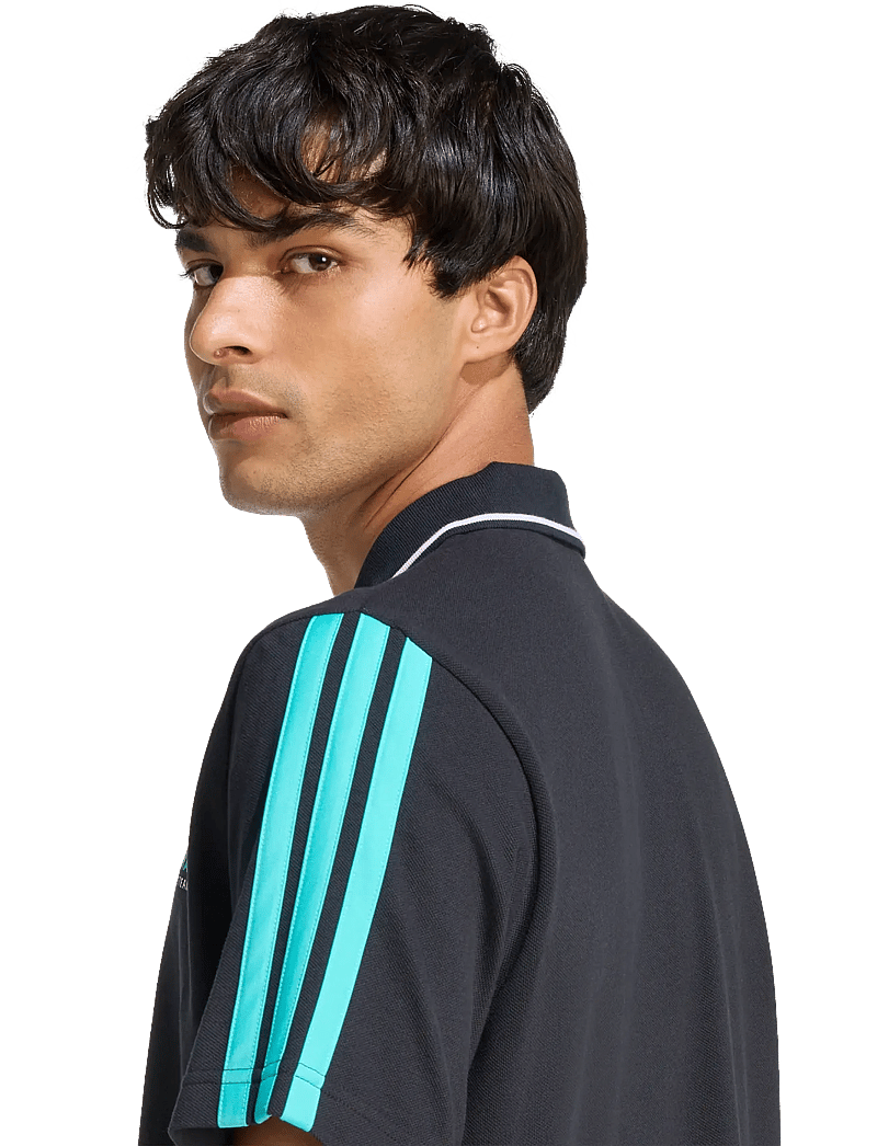 adidas Performance - MER DNA POLO M - oberteile & t-shirts - black/semiru - 5