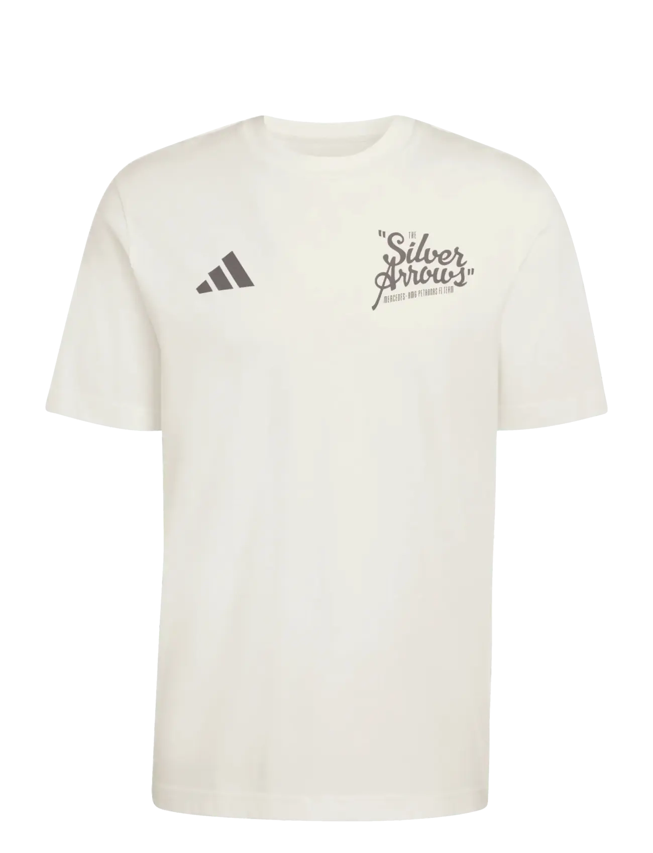 adidas Performance MER SA TEE 02 - adidas Performance - OWHITE/GRANIT / cream