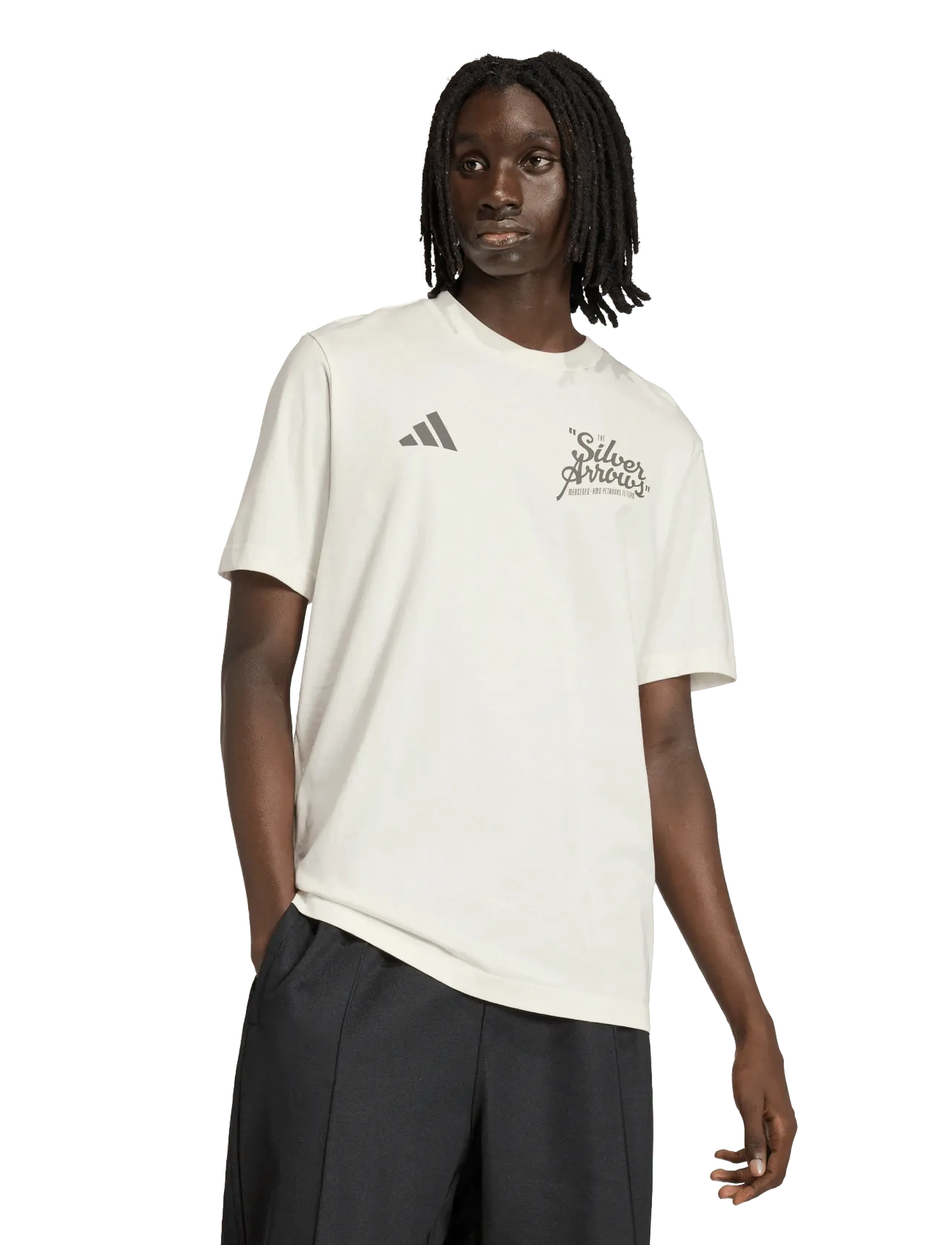 adidas Performance - MER SA TEE 02 - t-shirts - owhite/granit - 2
