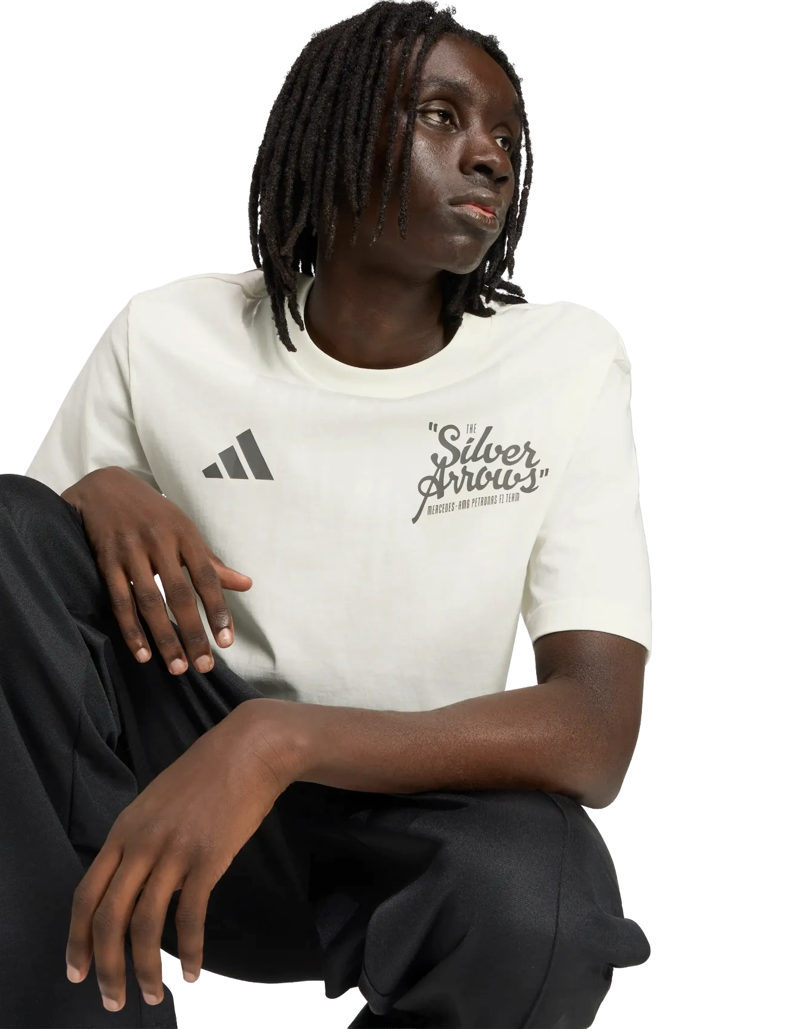 adidas Performance - MER SA TEE 02 - t-shirts - owhite/granit - 3