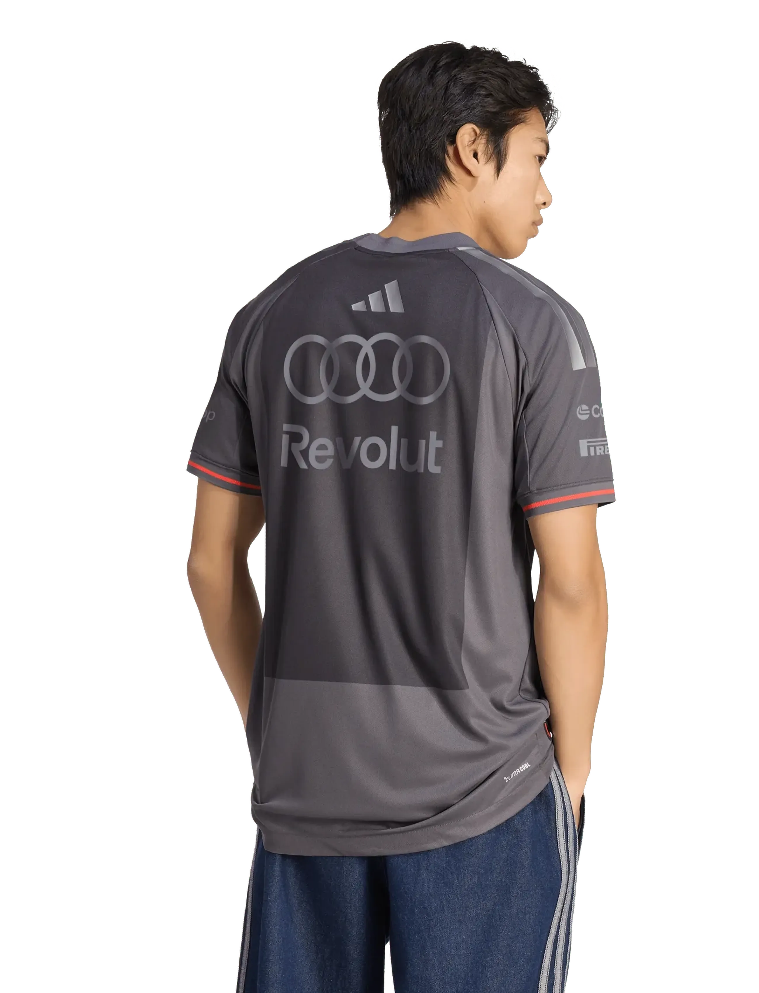 adidas Performance - AU DR JSY SS AM - t-shirts - grestr/ironmt - 4