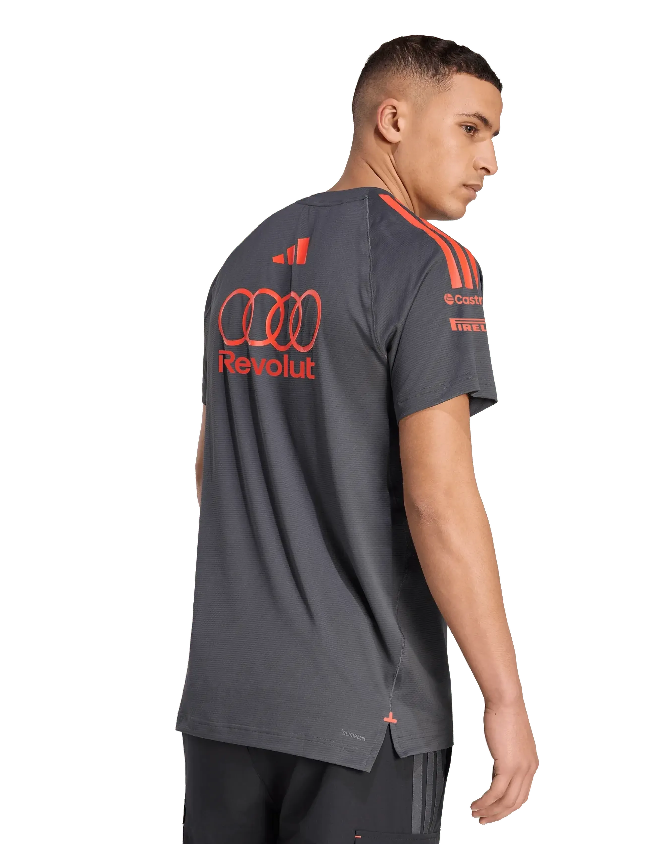 adidas Performance - AU MC TEE SS M - t-shirts - utiblk/hirere - 5
