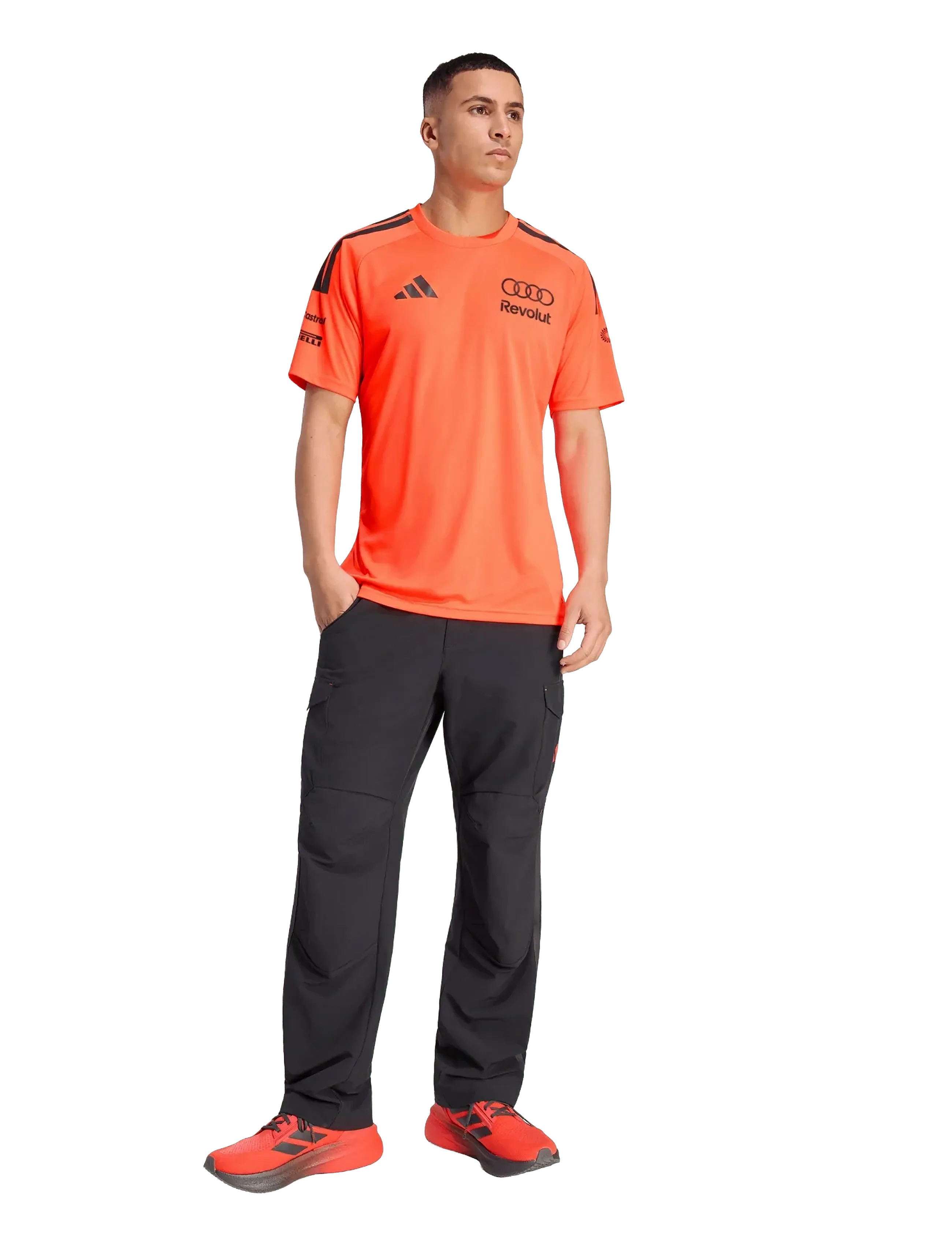 adidas Performance Au Setup Tee M, Mænd, Rundhals T-Shirt, Orange, Str: M