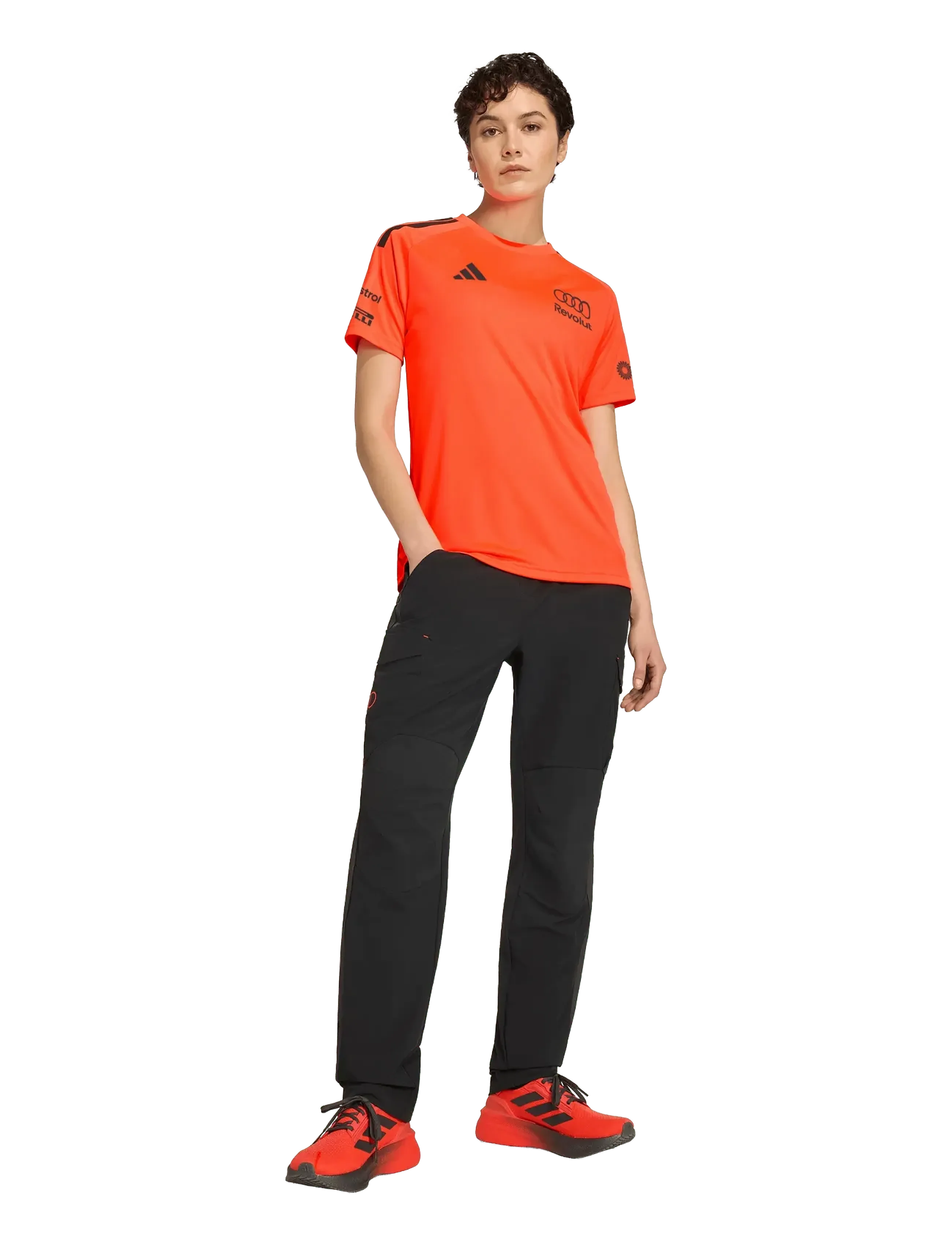 adidas Performance AU SETUP TEE W - T-shirts & Toppar - APSORD / orange