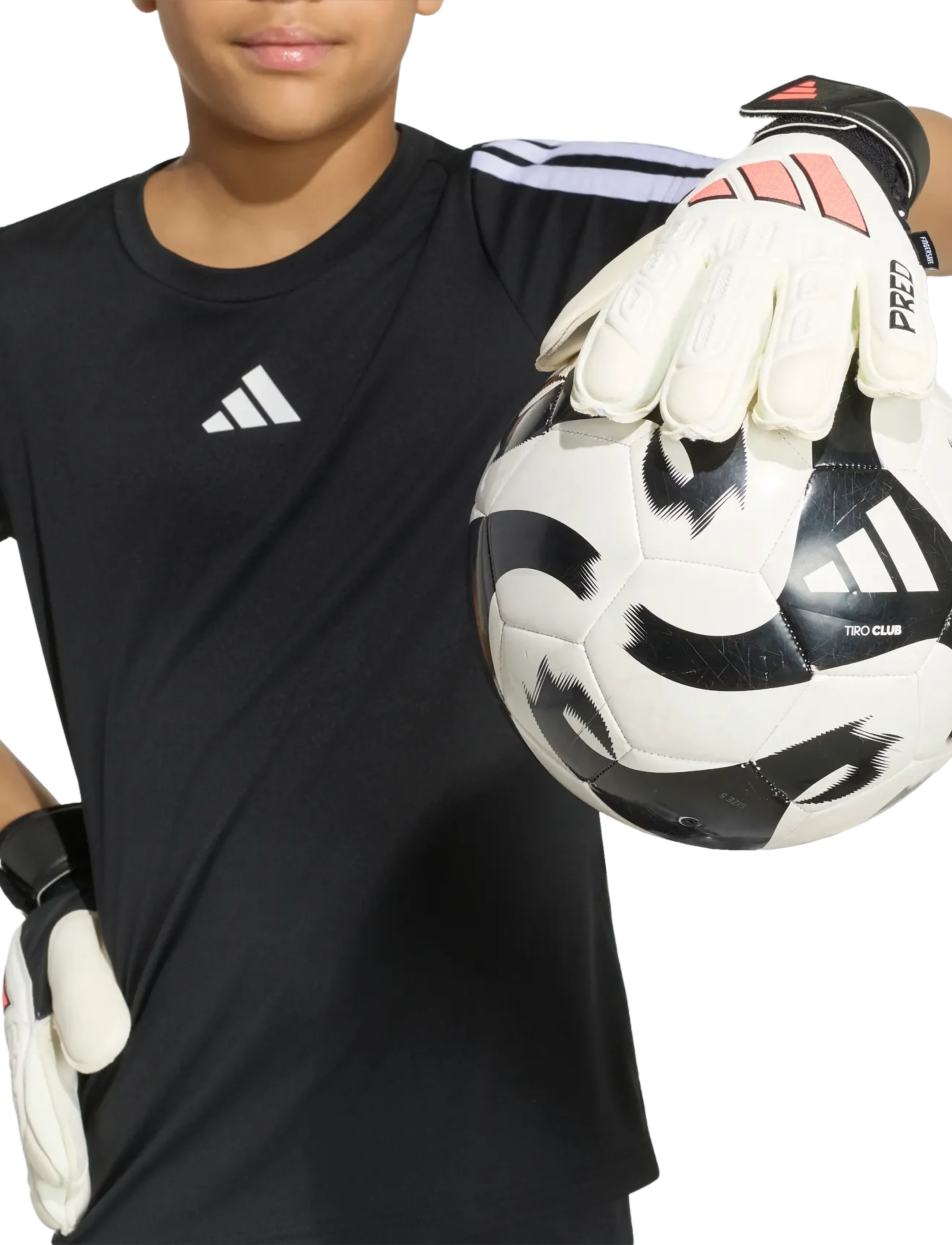 adidas Performance - PRED GL MTC FSJ - fodboldhandsker - white/black/soltur - 5