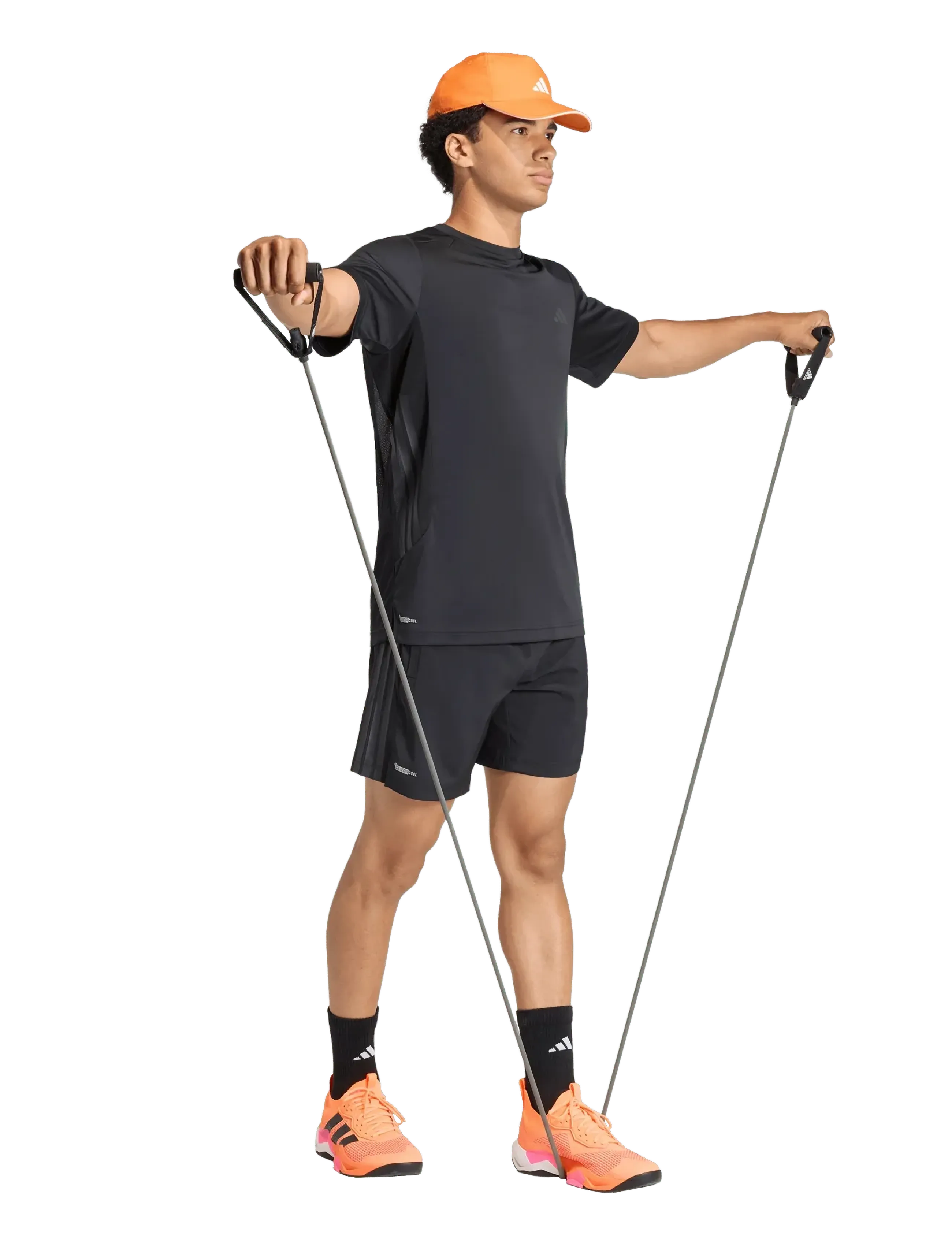 adidas Performance Techess 3S Shor, L 18 cm, Black, Sport Shorts > Sport Training Shorts, Herre