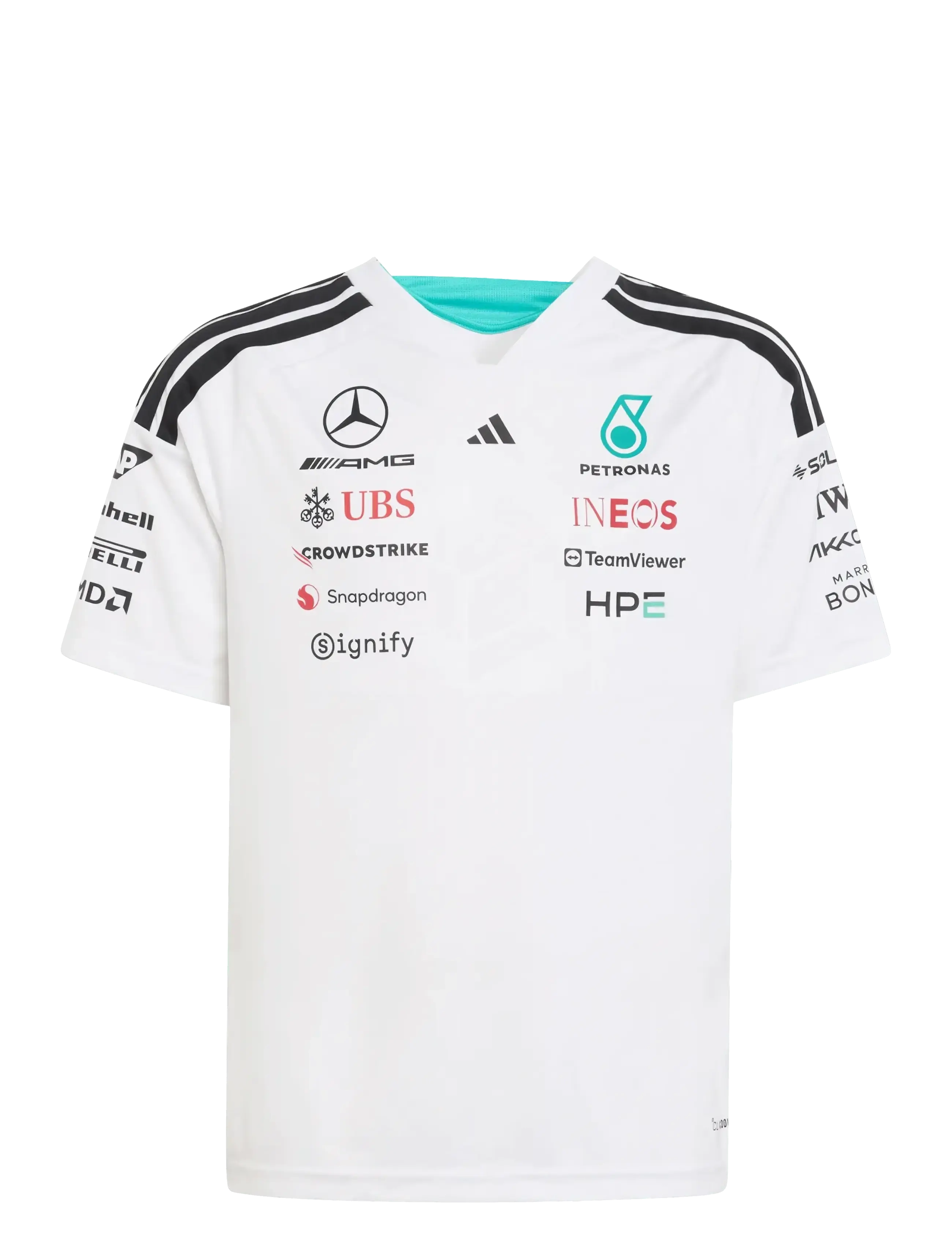 adidas Performance Mer Dr Jsy Y, Børn, Fan Trøje, Hvid, Str: 152
