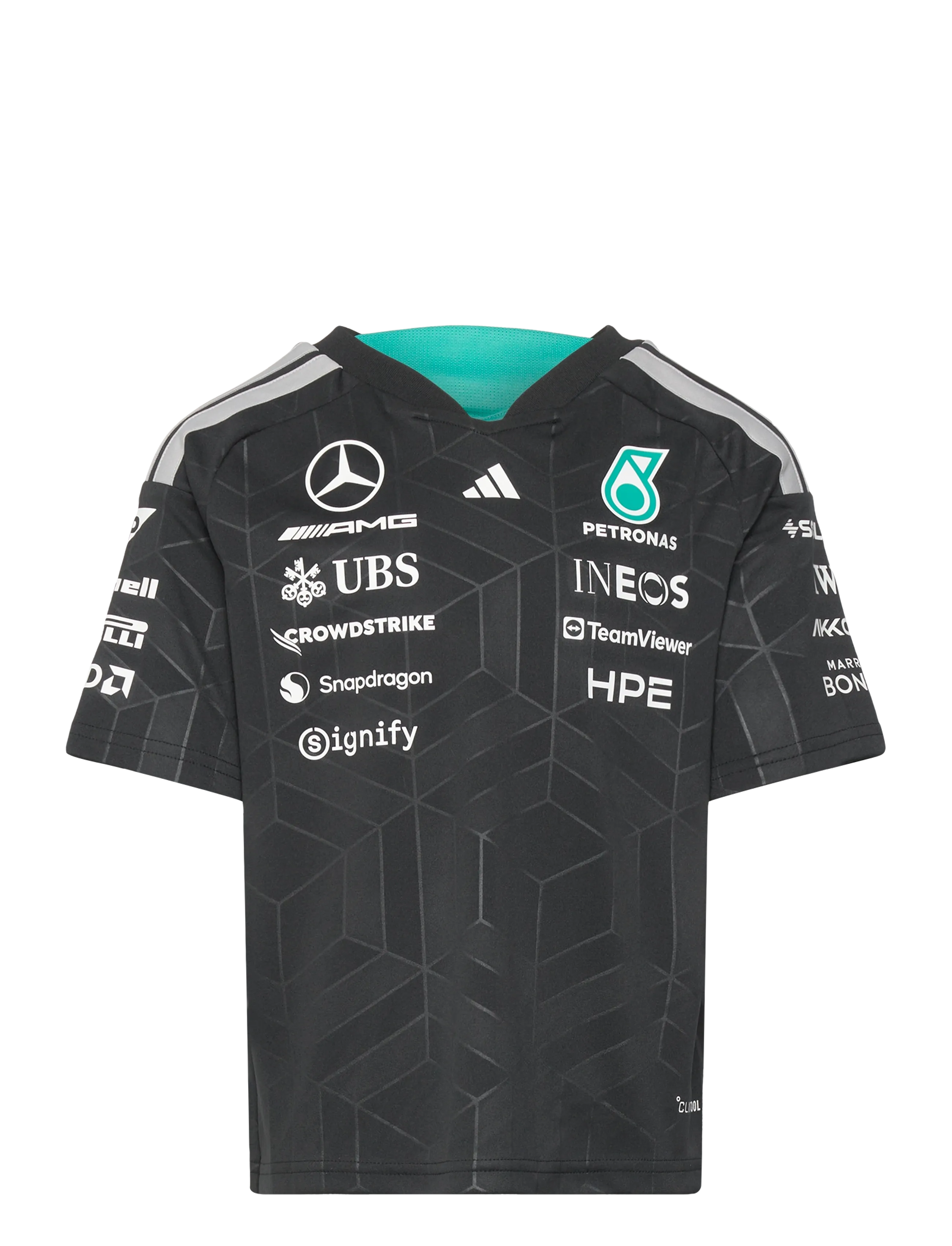 adidas Performance MER DR JSY Y - Kortærmede T-shirts - BLACK / black