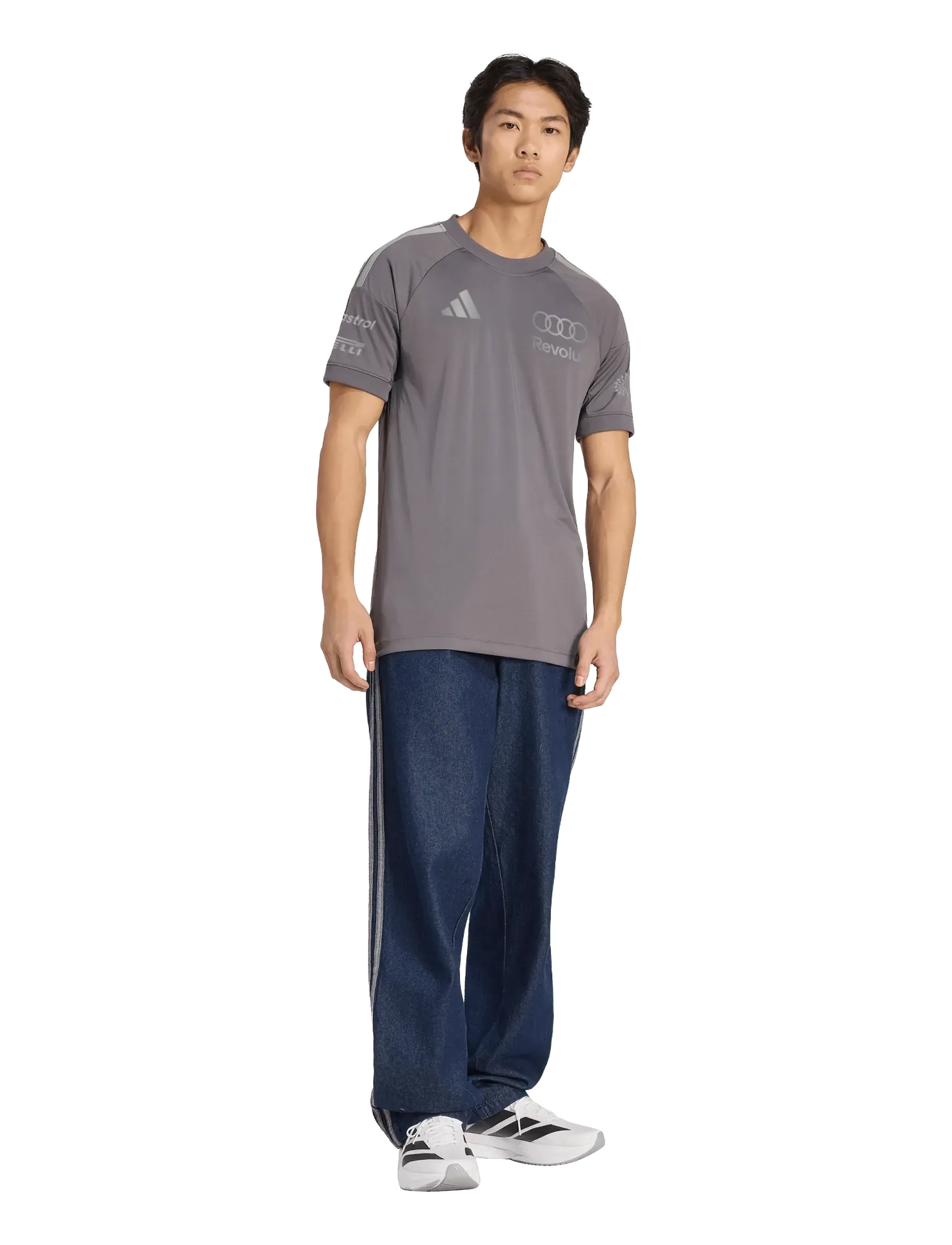 adidas Performance AU DR JSY SS RM - T-Shirts - GRESTR/IRONMT / grey