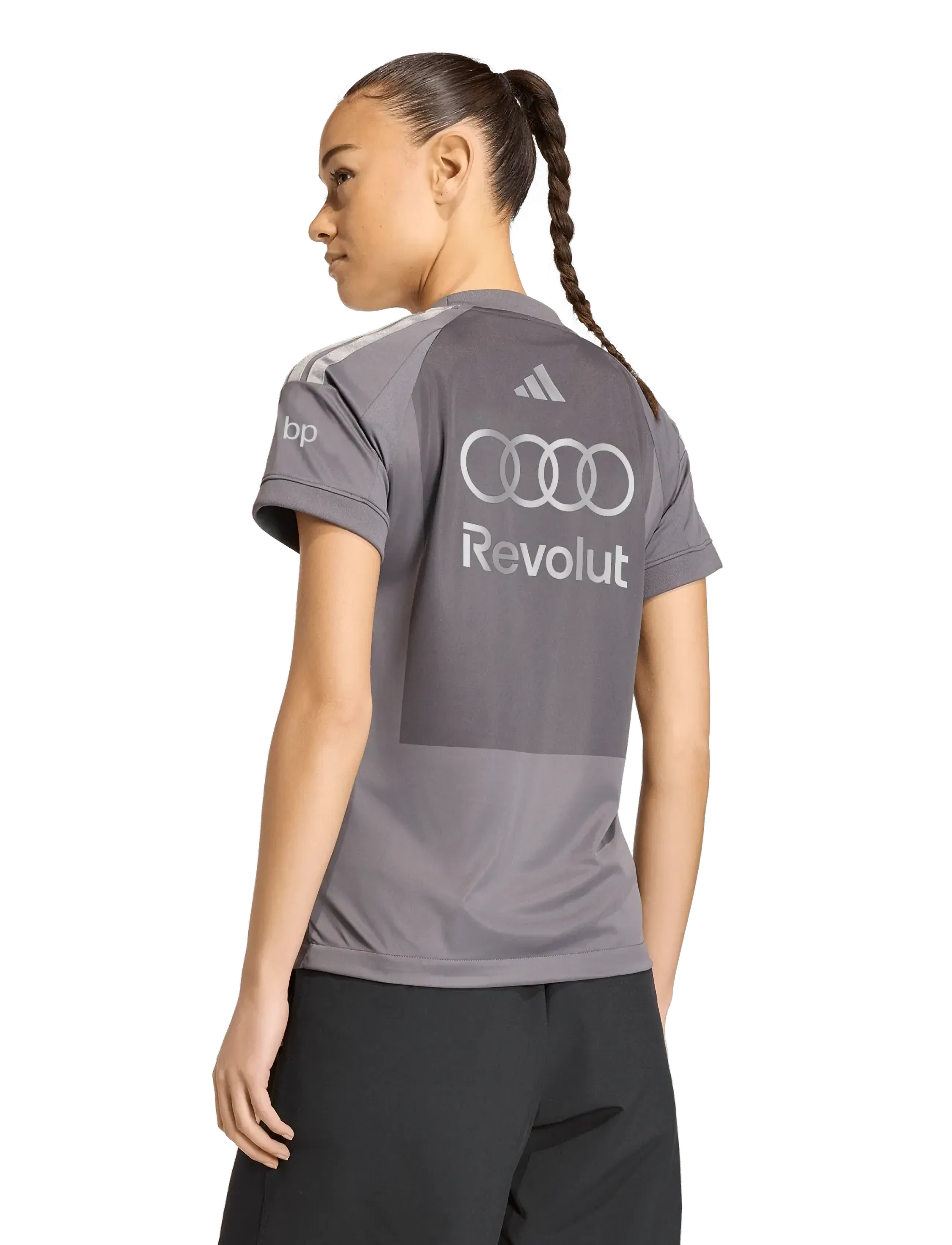Adidas AUDI REVOLUT F1 TEAM KORTÄRMAD FÖRARTRÖJA dam – bild 9