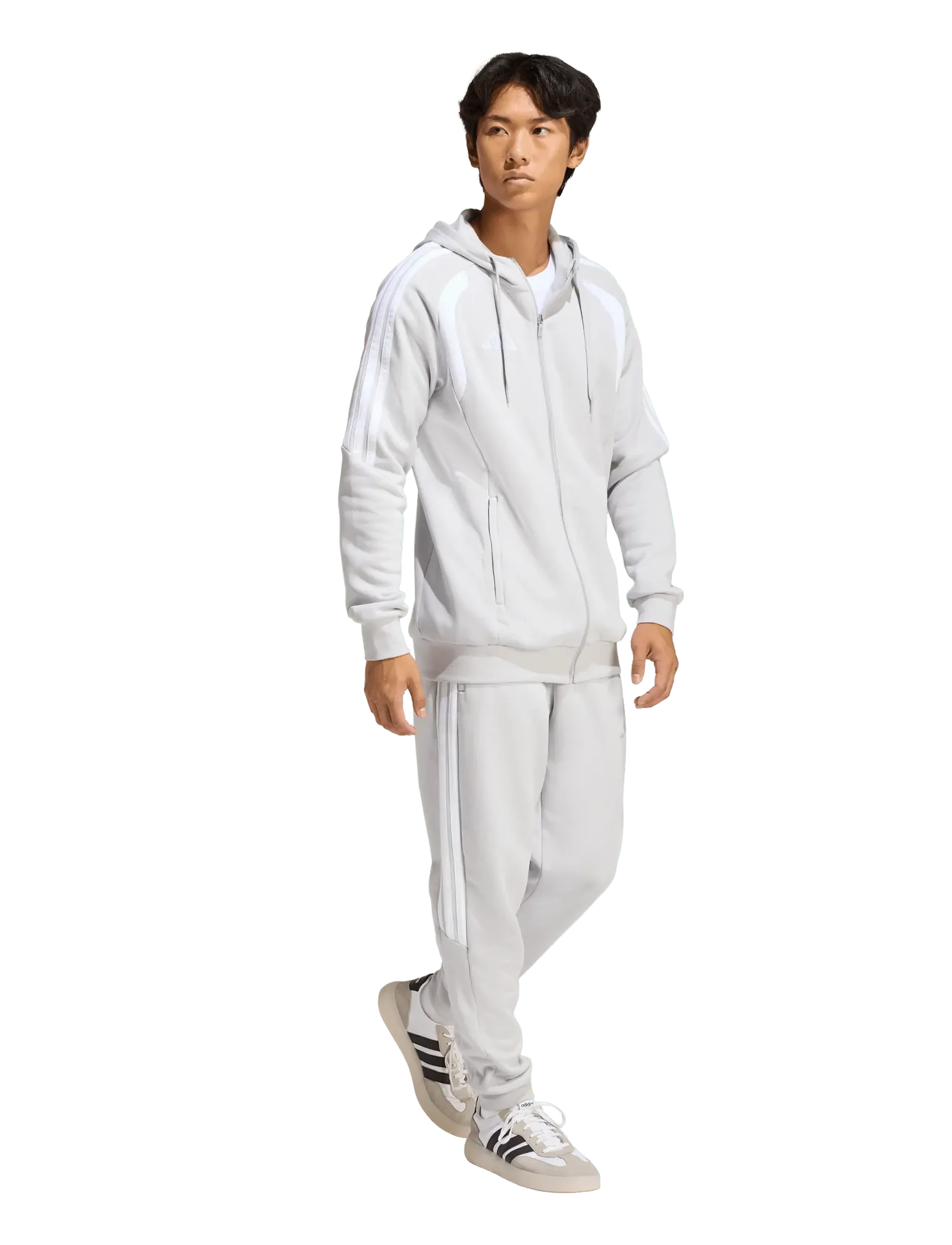 adidas Performance TIRO26L SWFZHDM - Kapuzenpullover - TMLGGR/WHITE / grey