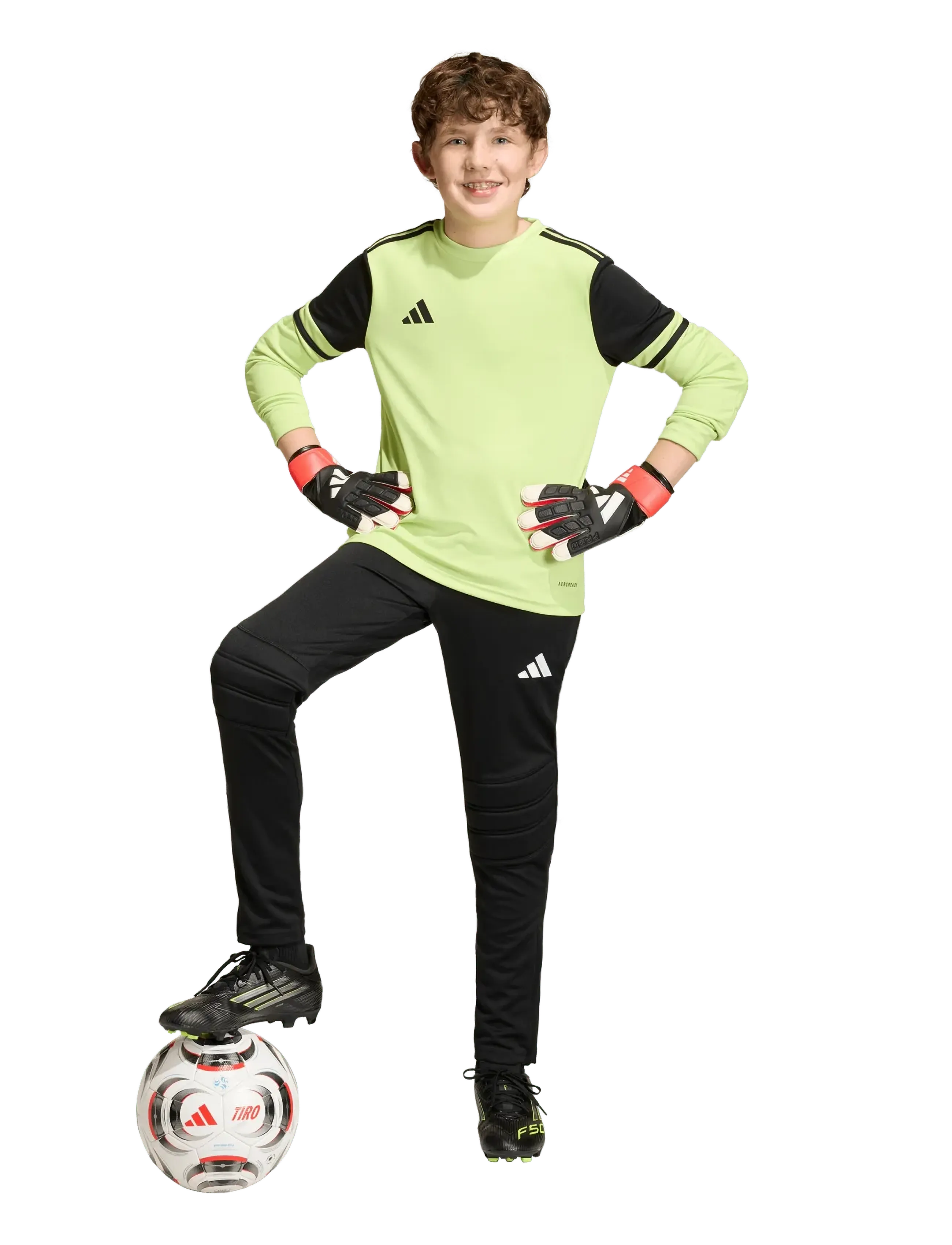 adidas Performance Tierro26 Gkpnty, Børn, Polstrede Målmandsbukser, Sort, Str: 128