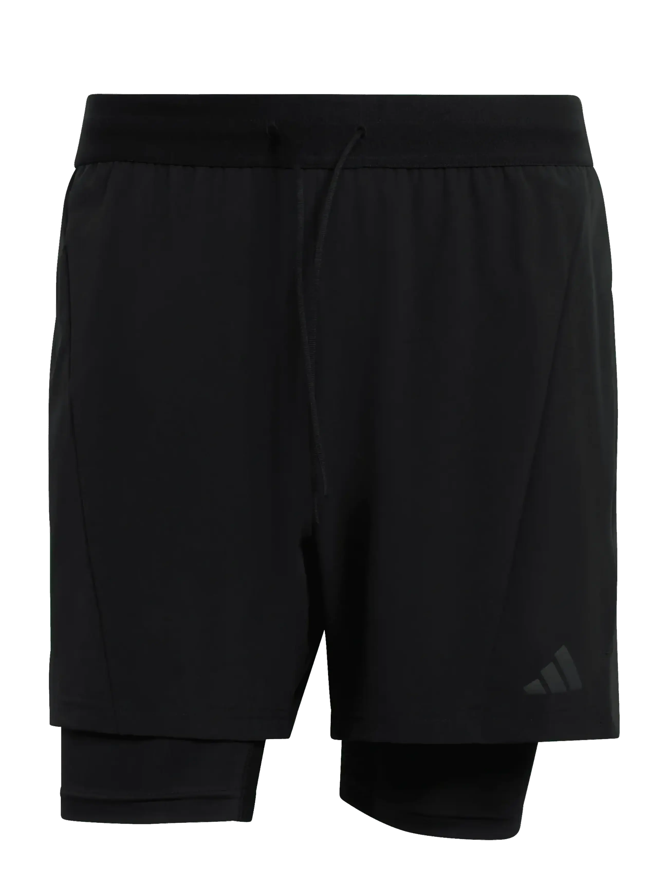 adidas Performance D4T 2IN1 SHORTS - Treningsshorts - BLACK / black