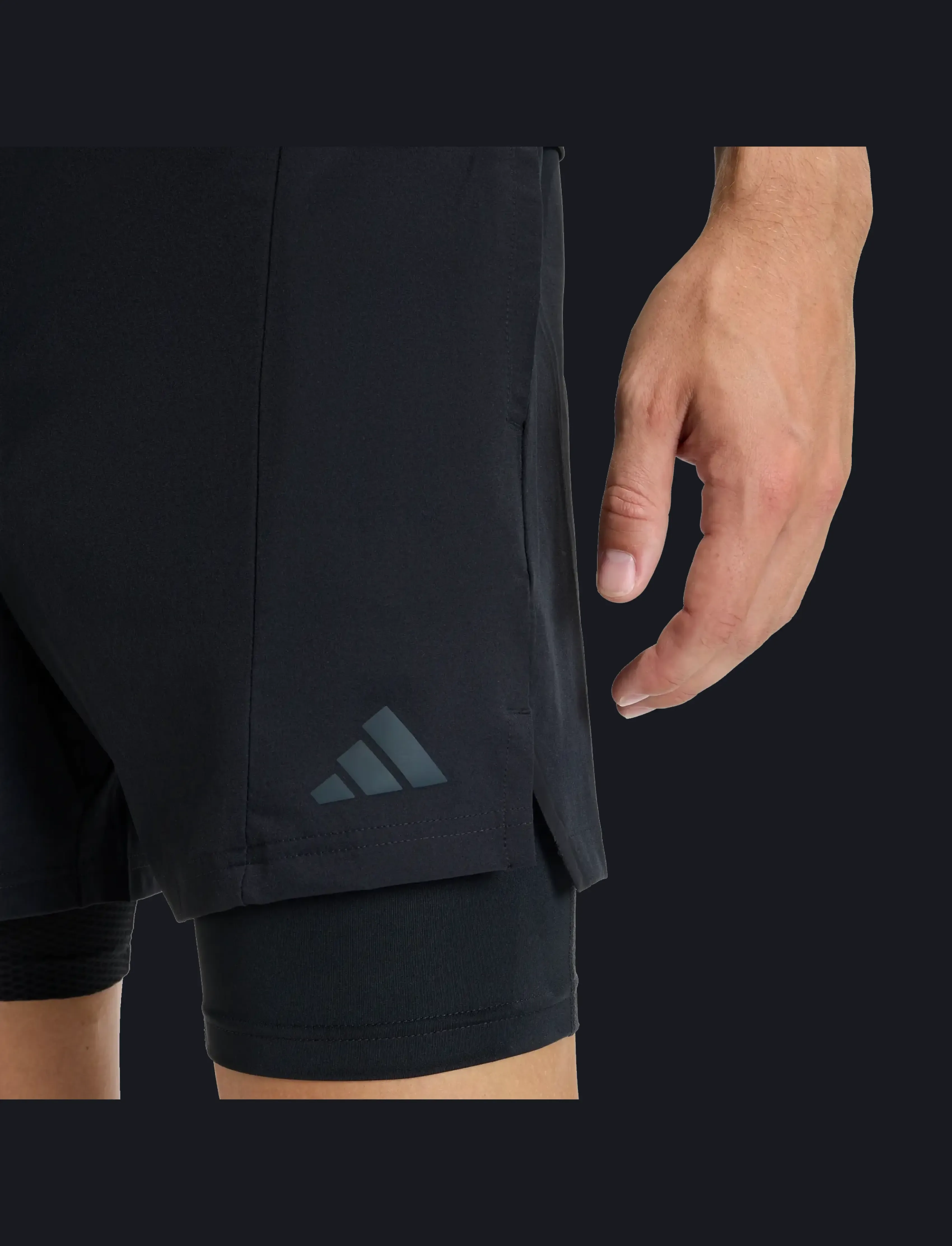 adidas Performance - D4T 2IN1 SHORTS - träningsshorts - black - 4