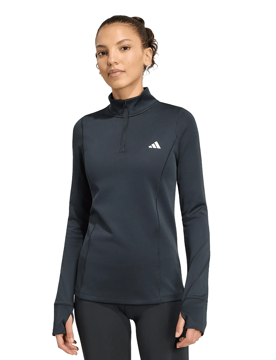 adidas Performance - WE MIN 1/4 ZIP - langarmshirts - black - 0