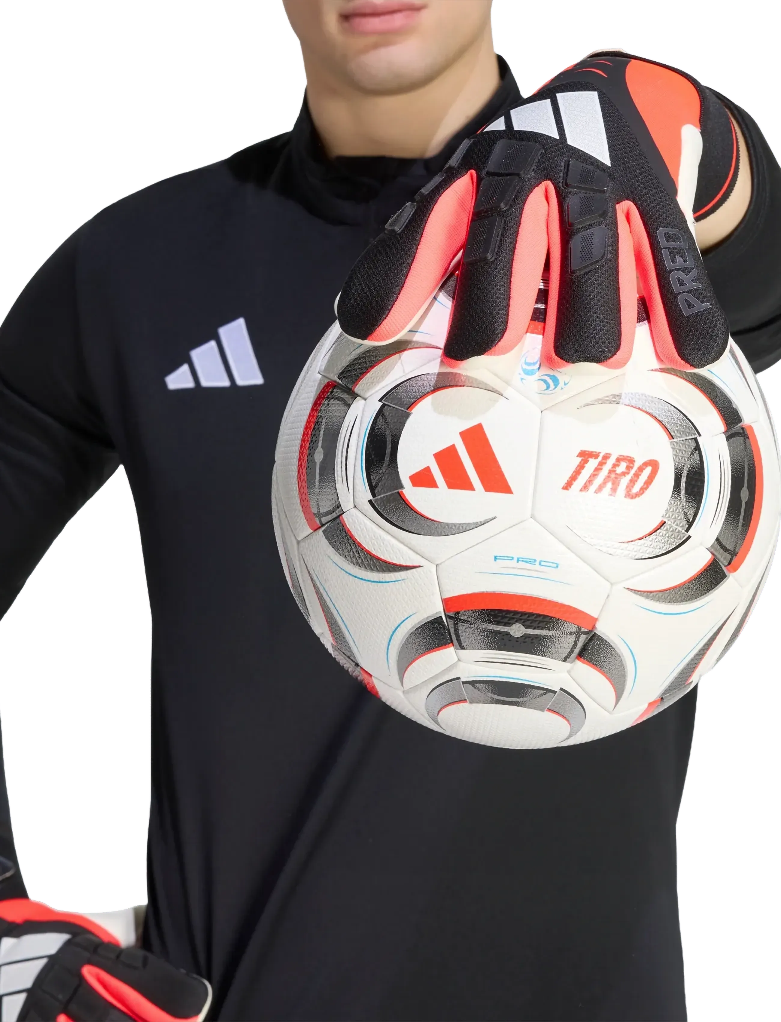 adidas Performance - PRED GL COM - fotbollshandskar - black/lucred/white - 4