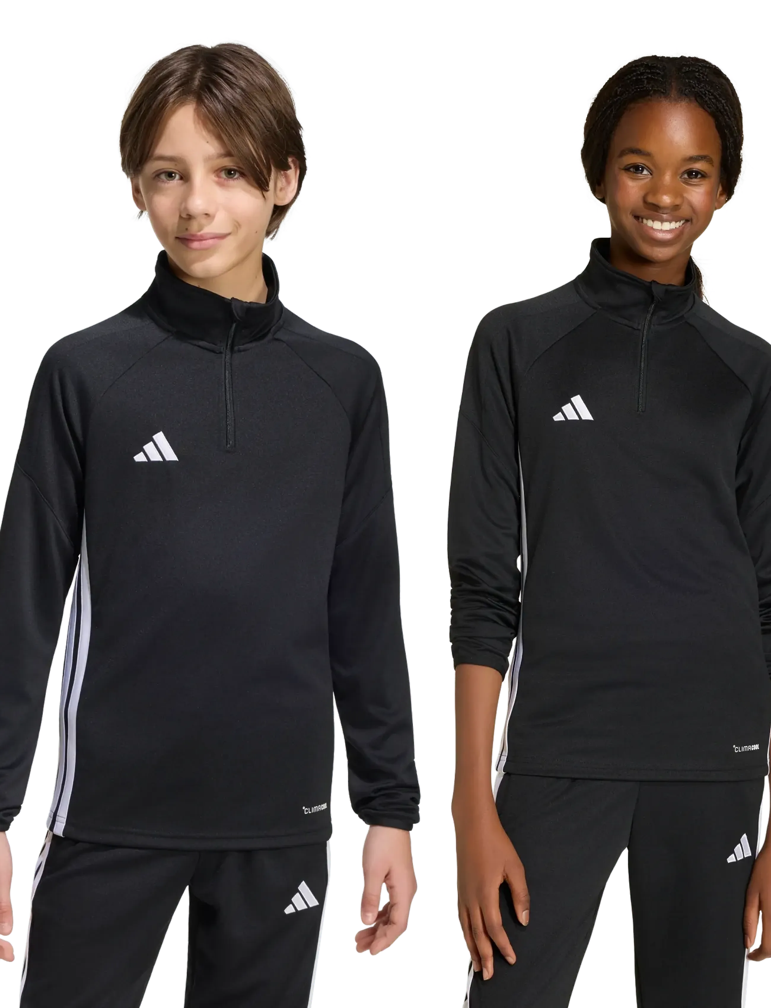 adidas Performance - TIRO ES TOP Y - sports tops - black/black/white - 2