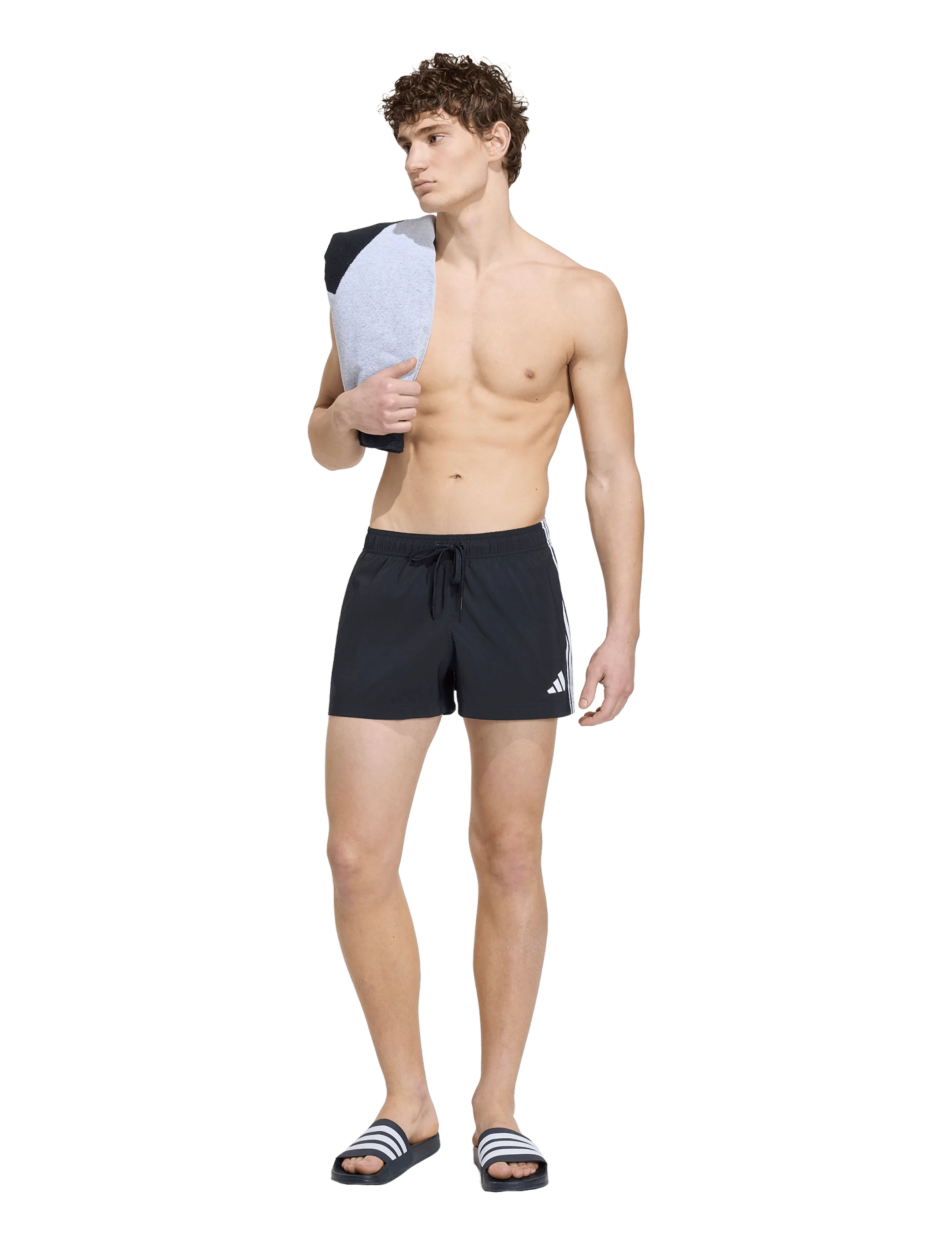 adidas Performance 3S Sh 3In, S, Black, Sport Badetøj > Sport Swim Shorts, Herre