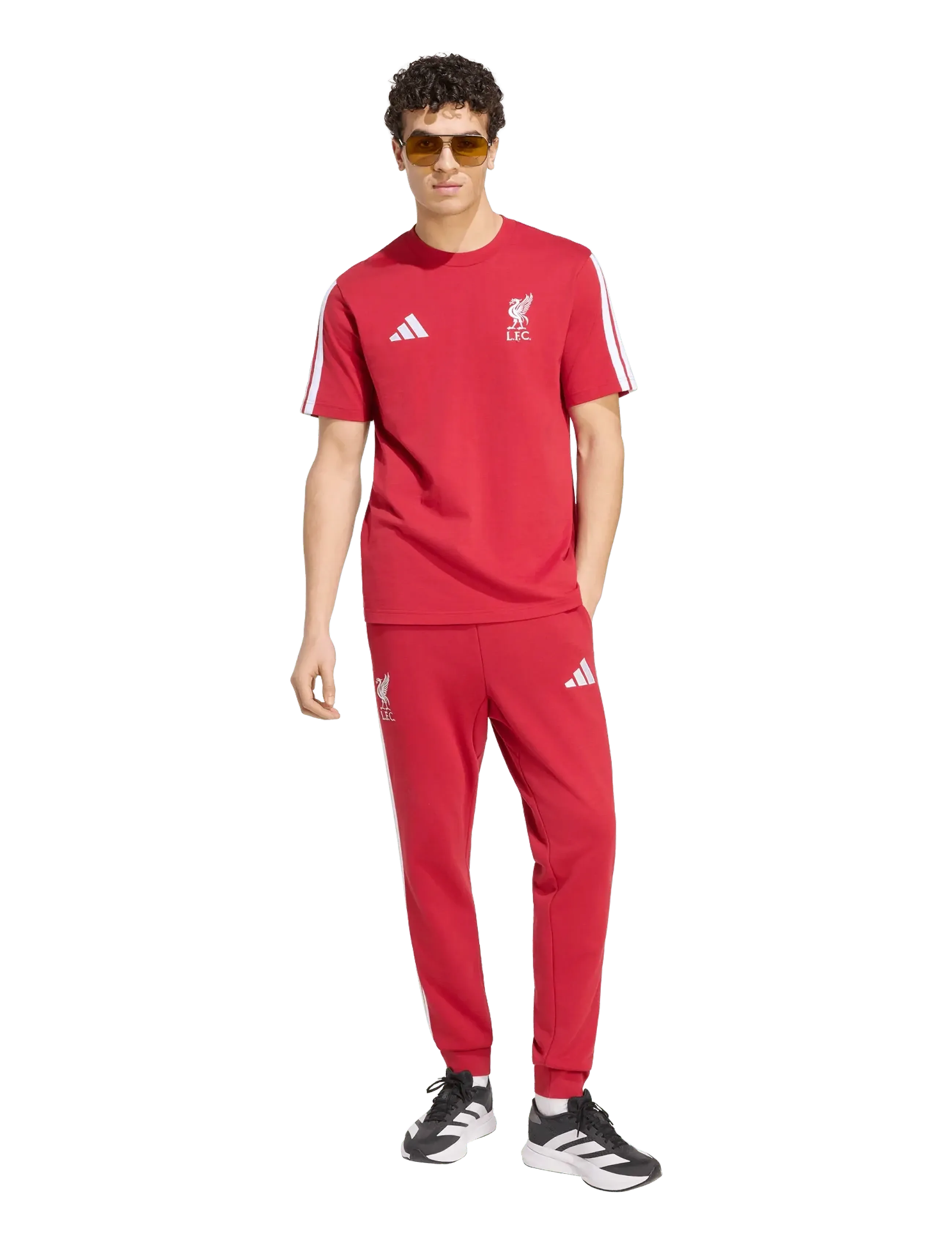 adidas Performance Lfc Dna Pnt, M, Red, Sport Pants > Sport Sweatpants, Herre