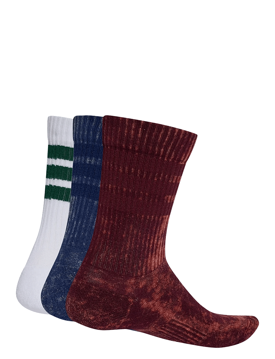 adidas Performance - 3S C CRW WSH 3P - träningsstrumpor - maroon/dkblue/white/c - 1