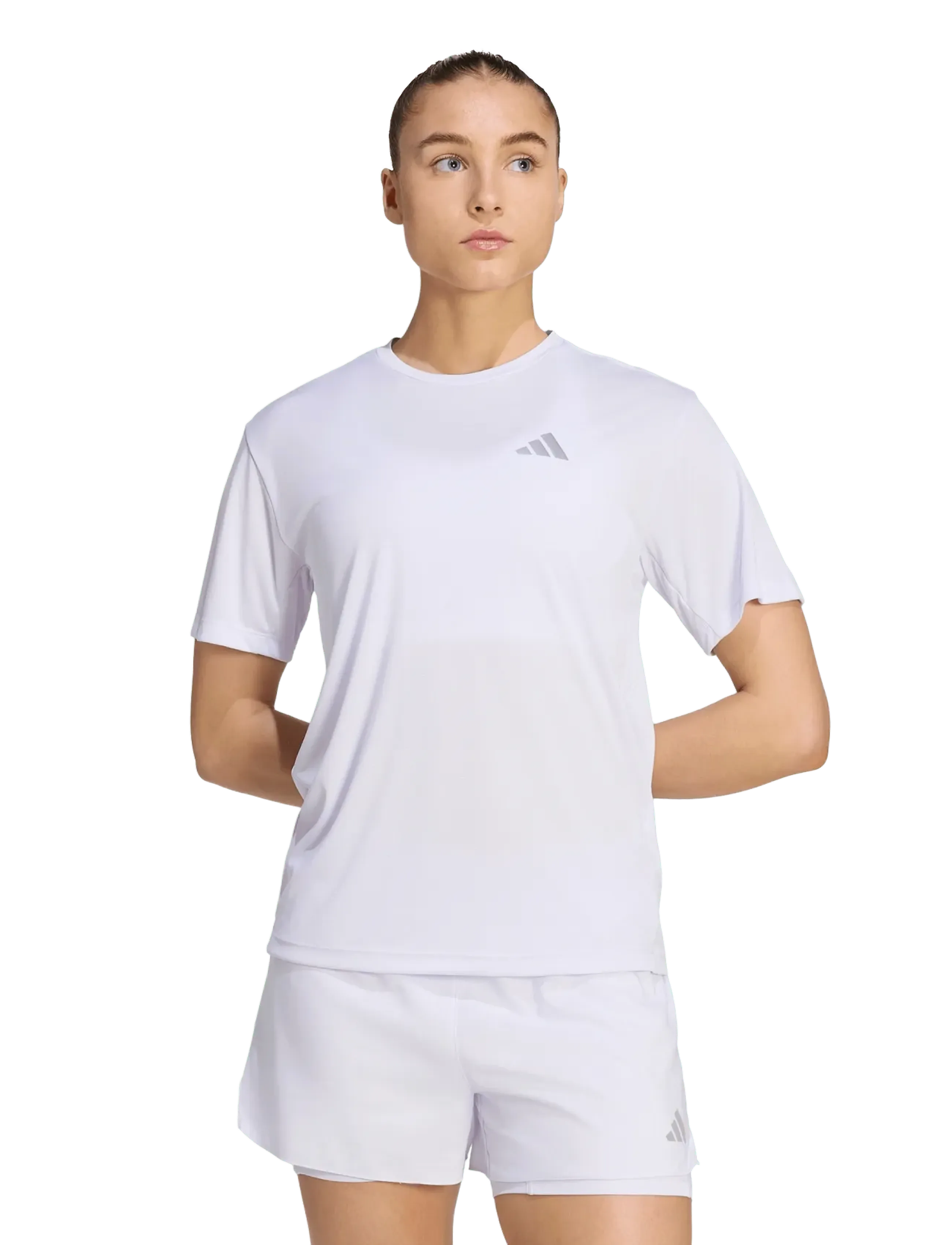 adidas Performance Run Ess Tee W, XXS, Lila, Frauen