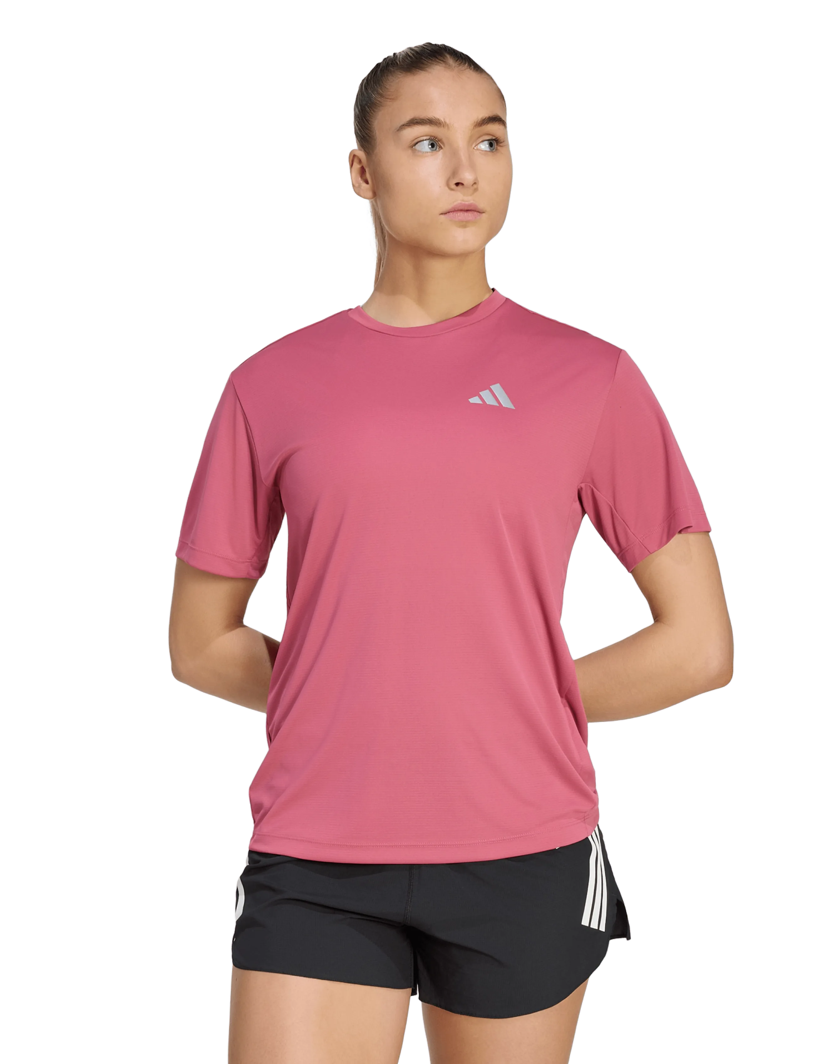 adidas Performance Run Ess Tee W, M, Pink