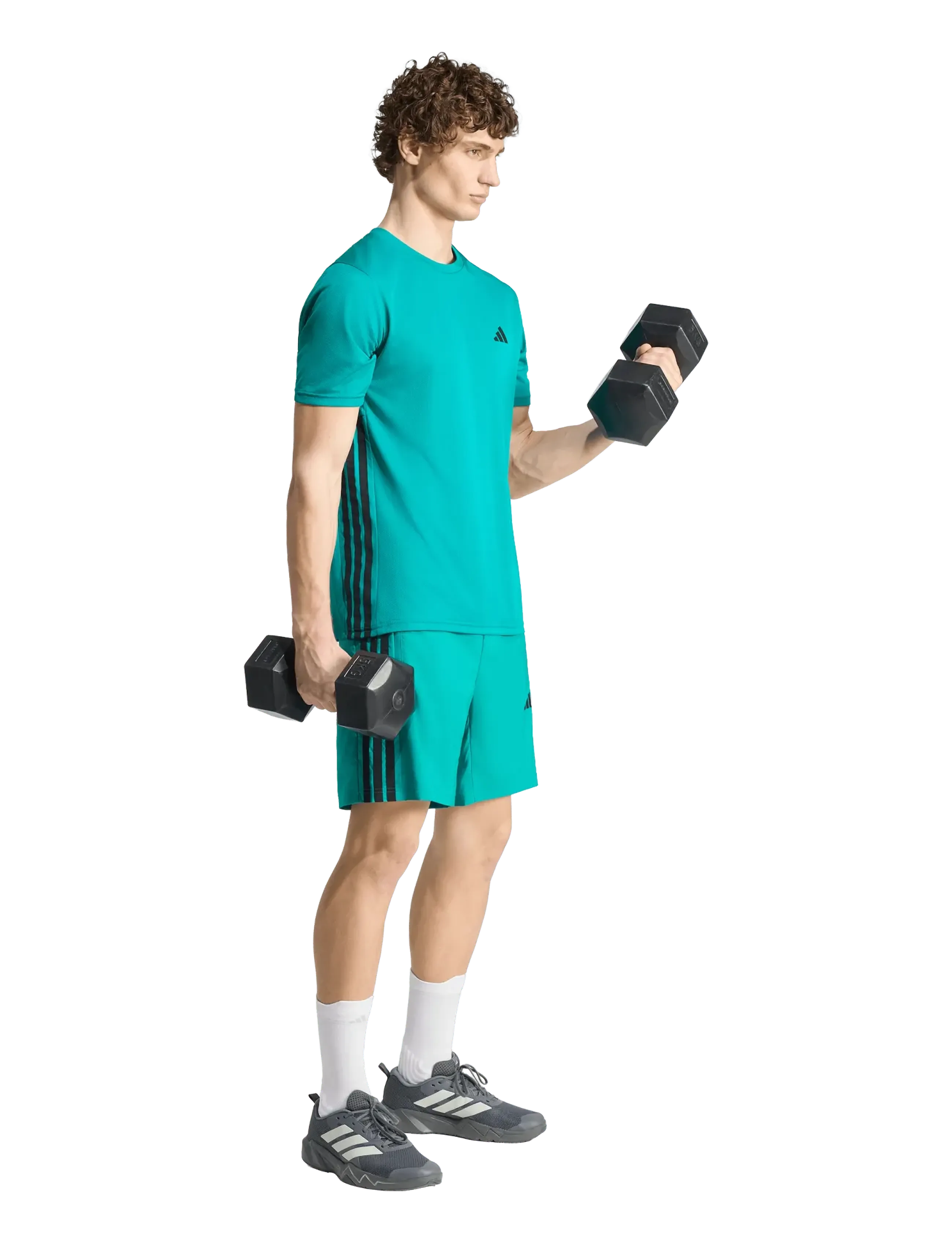 adidas Performance - WE BAS 3SWV SH - træningsshorts - eqtgrn - 0